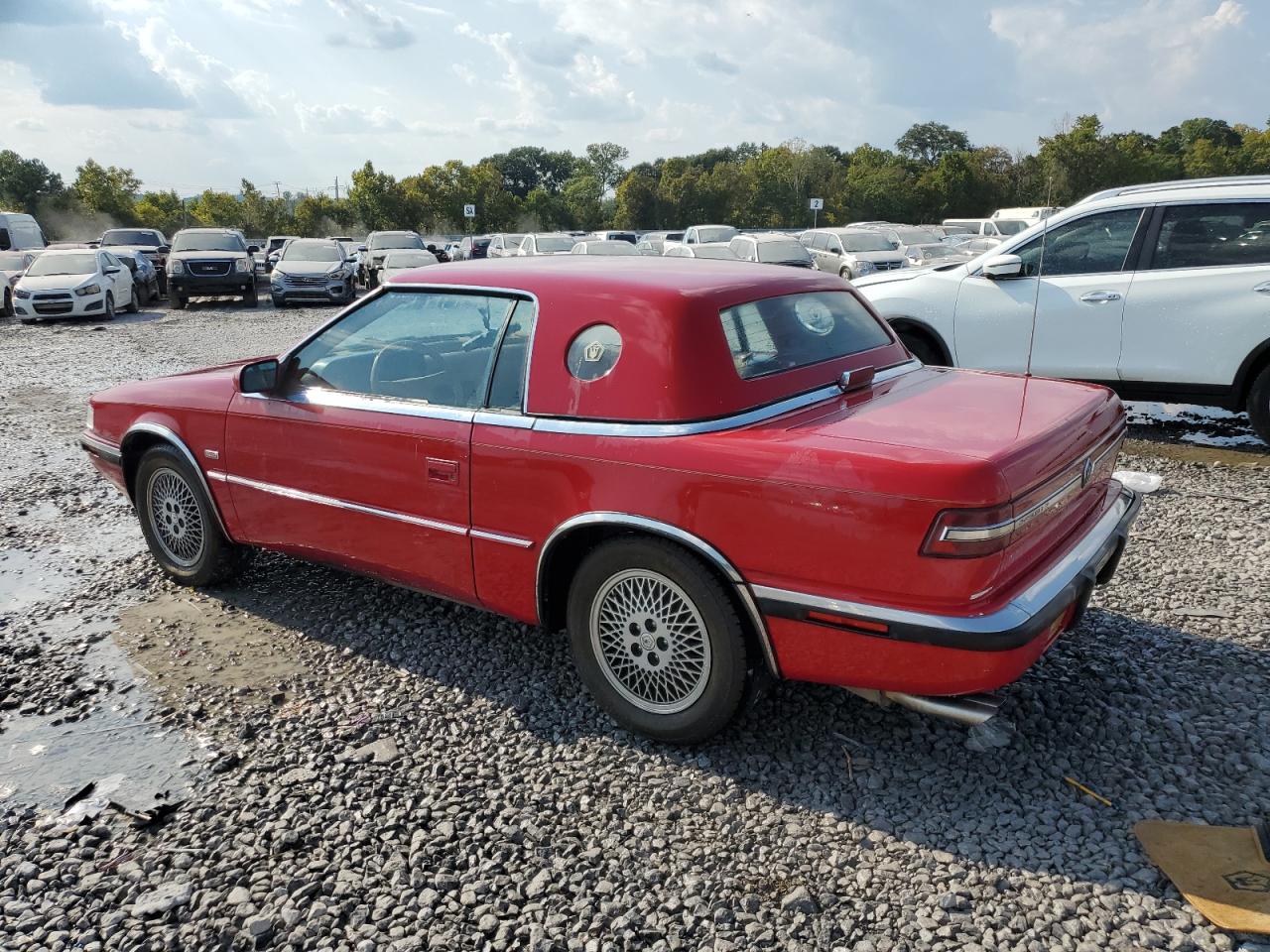 1989 Chrysler Tc By Maserati Red vin: ZC2FR1101KB202383