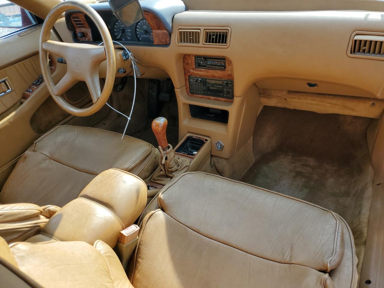 1989 Chrysler Tc By Maserati Red vin: ZC2FR1101KB202383