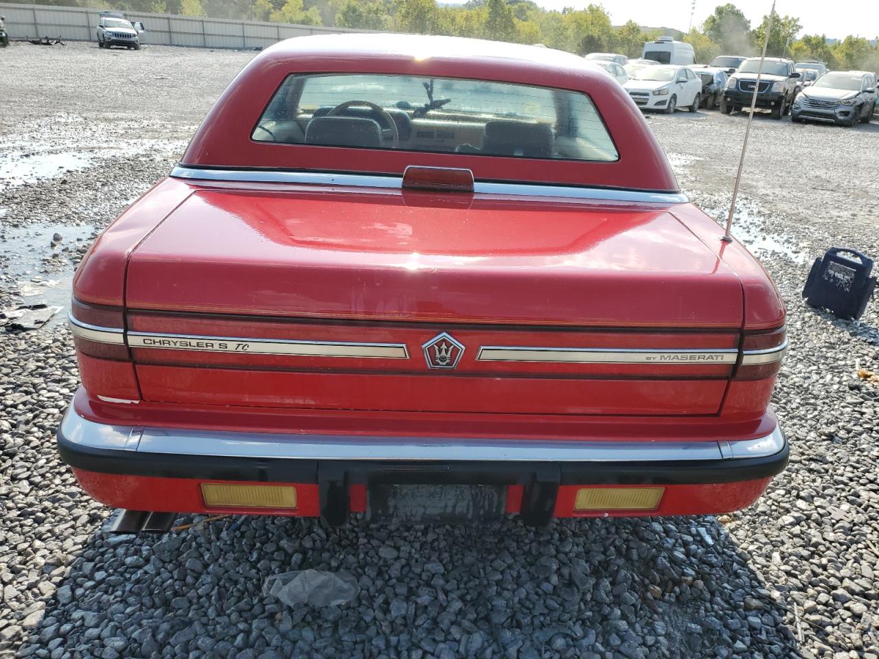 1989 Chrysler Tc By Maserati Red vin: ZC2FR1101KB202383