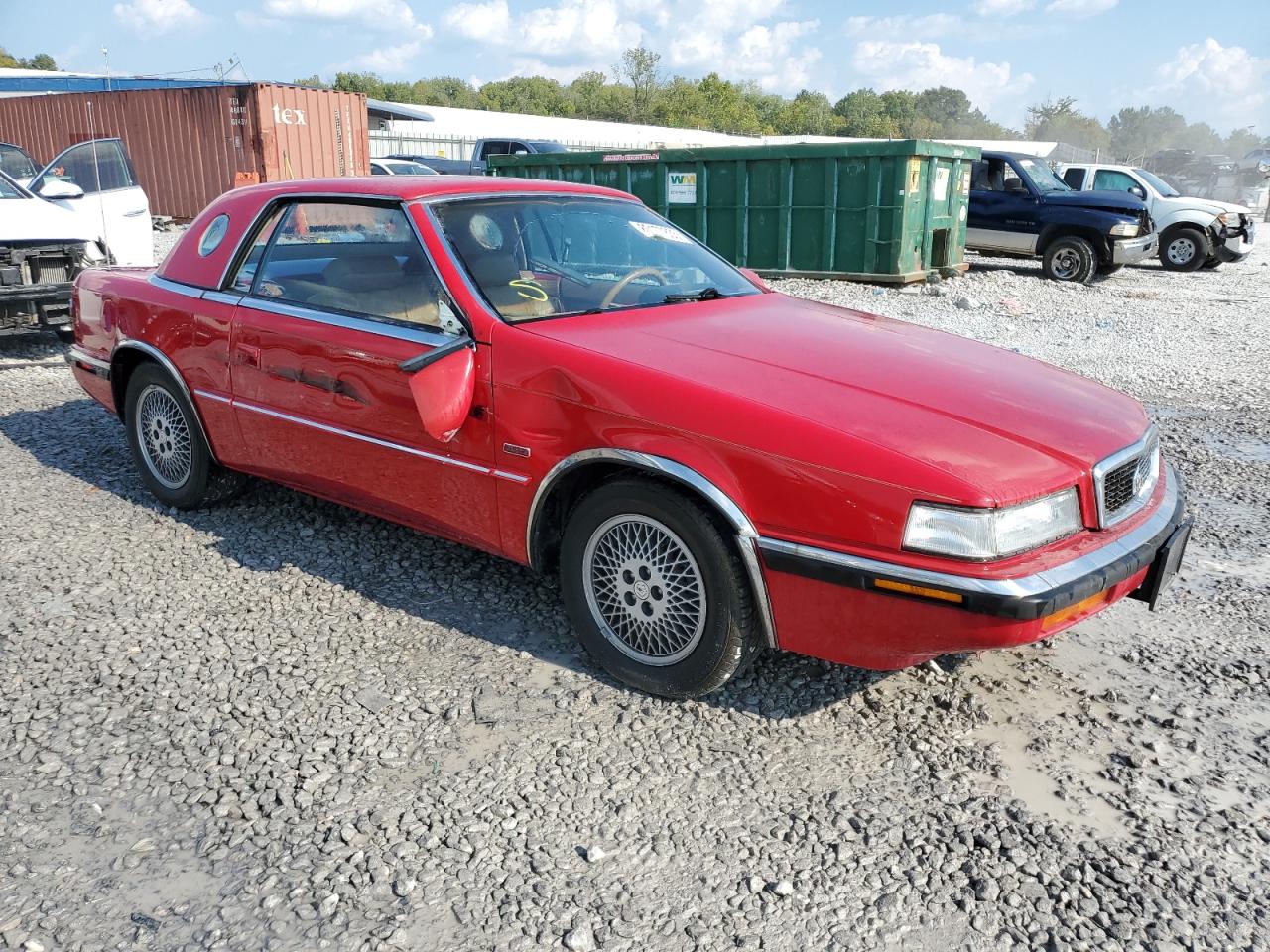 1989 Chrysler Tc By Maserati Red vin: ZC2FR1101KB202383
