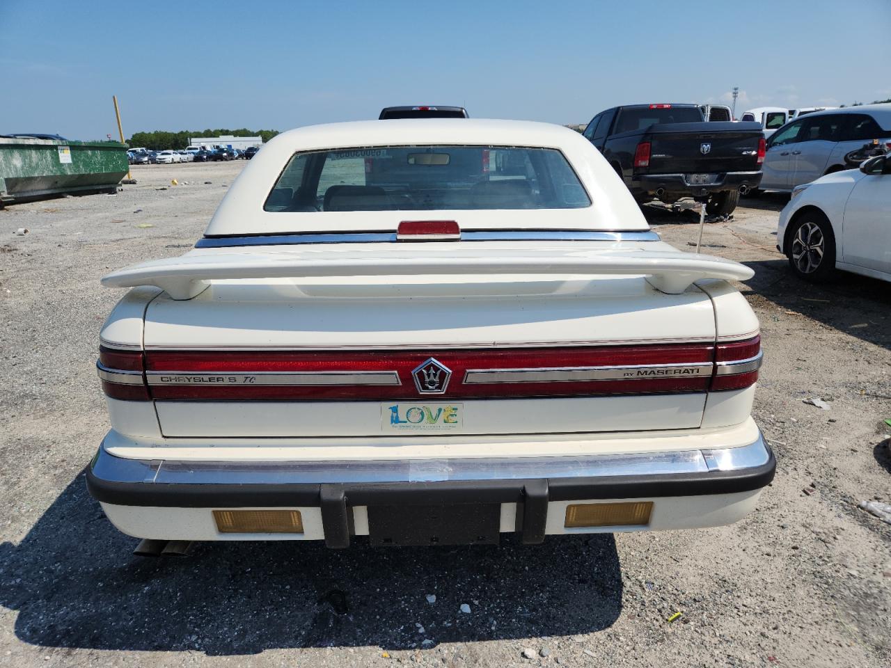 1990 Chrysler Tc By Maserati   White vin: ZC2FS1204LB205329