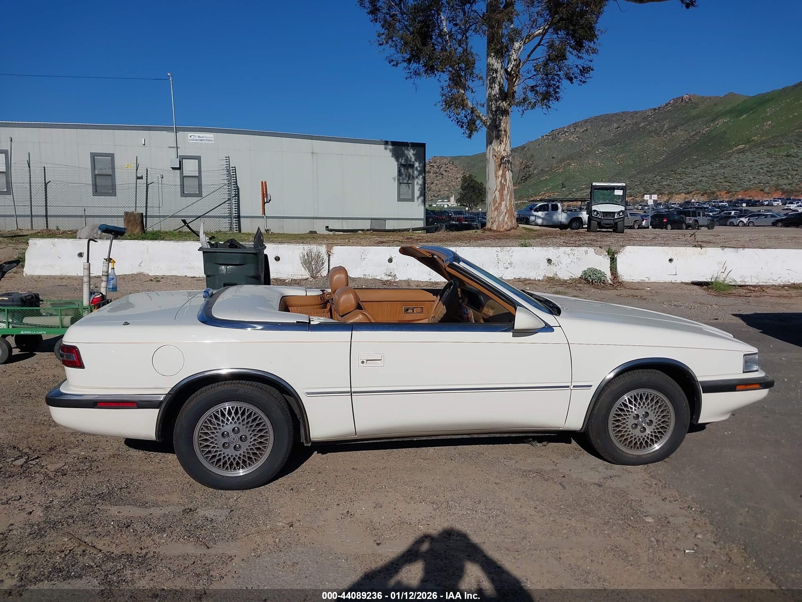 1990 Chrysler Tc By Maserati White vin: ZC2FS120XLB205237