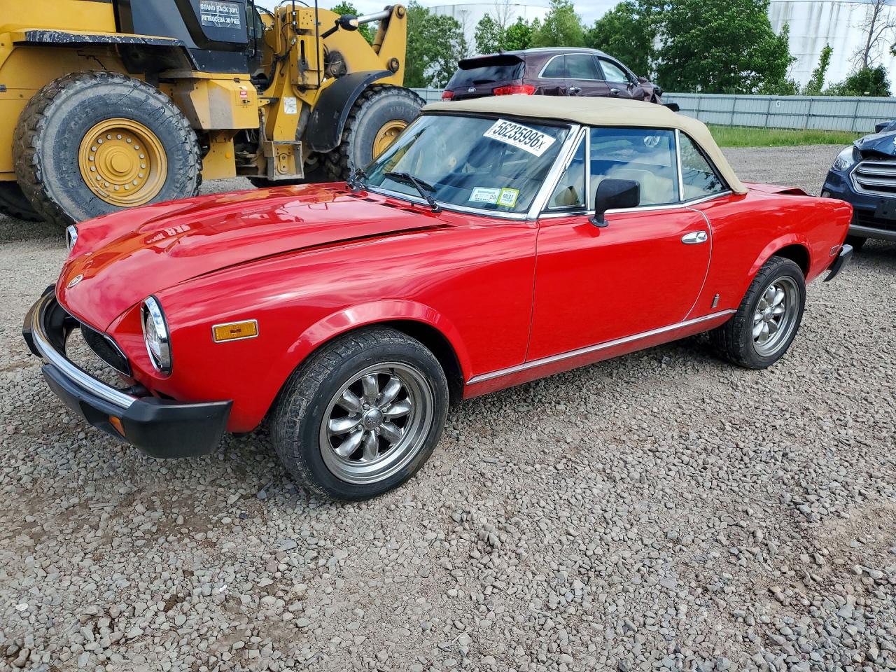 1982 Fiat 124 Spider Красный vin: ZFAAS00B2C5002928