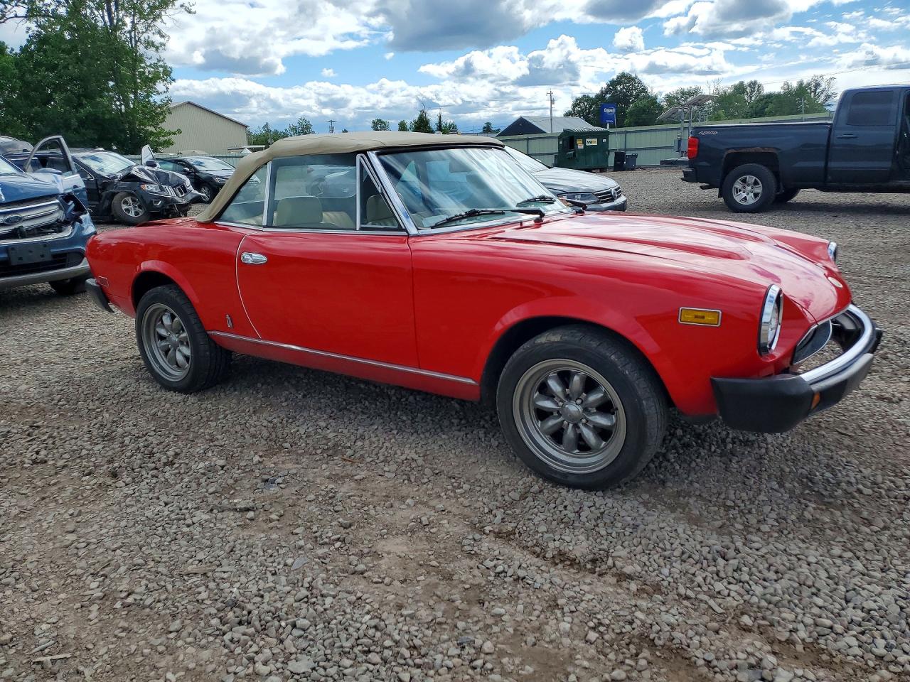 1982 Fiat 124 Spider Red vin: ZFAAS00B2C5002928
