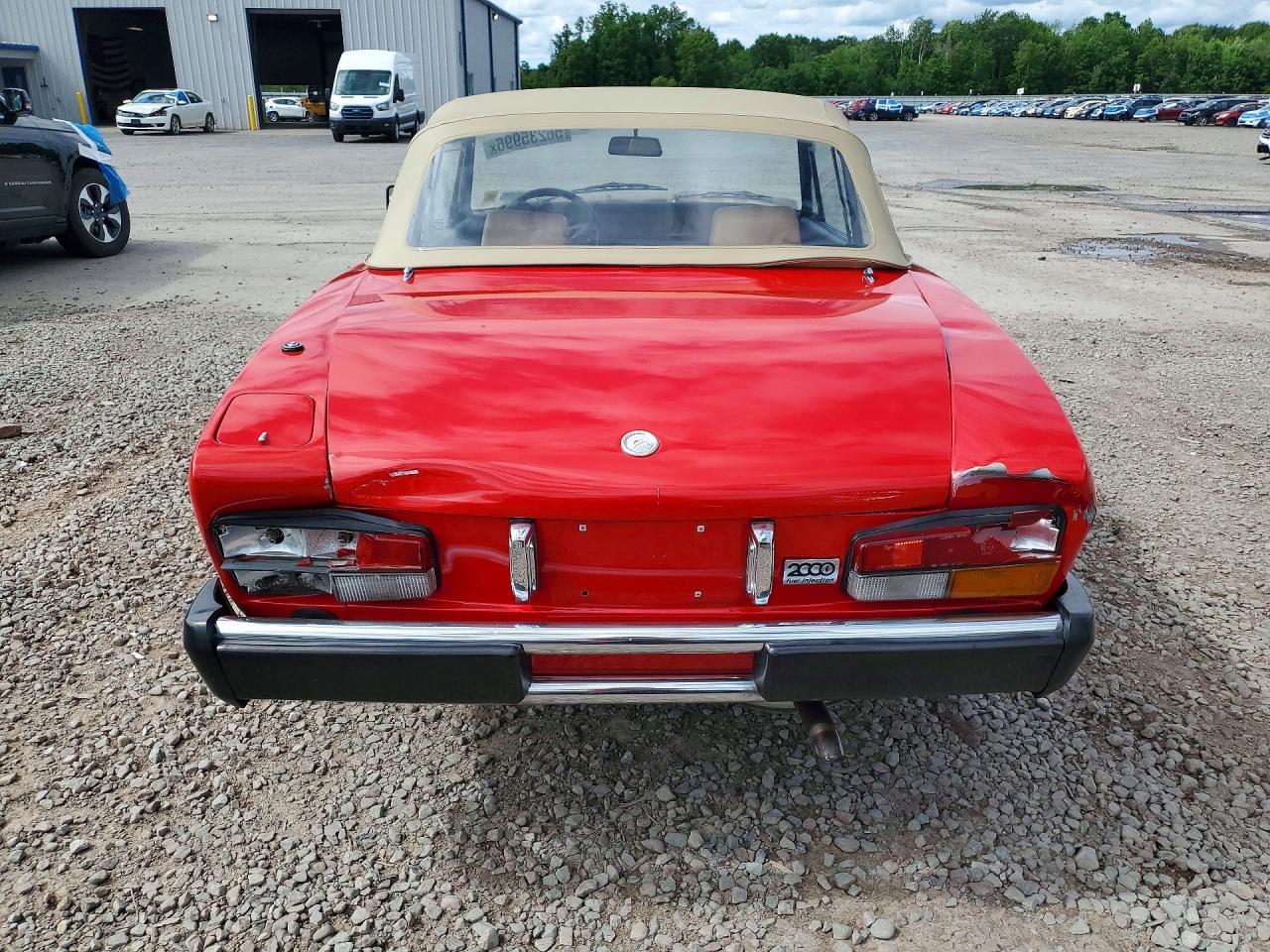 1982 Fiat 124 Spider Red vin: ZFAAS00B2C5002928