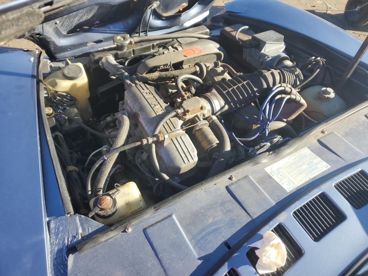 1982 Fiat 124 Spider Blue vin: ZFAAS00B4C5002042