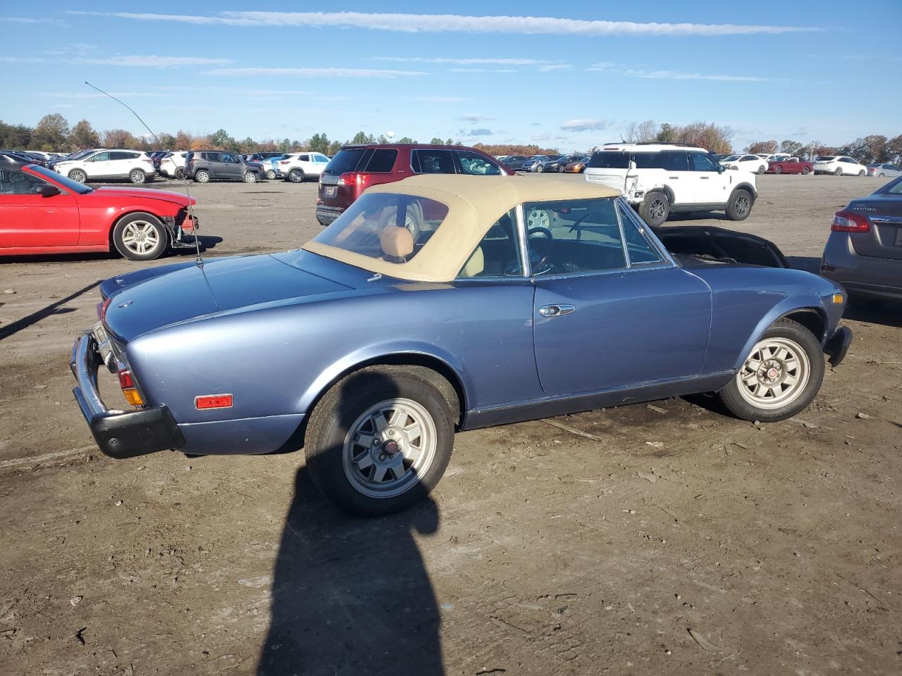1982 Fiat 124 Spider Blue vin: ZFAAS00B4C5002042