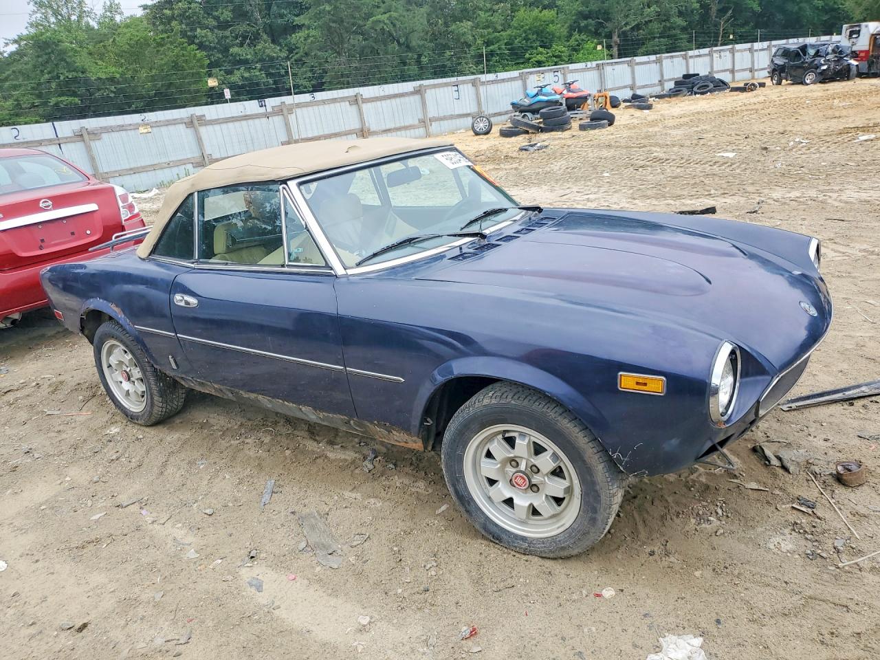 1982 Fiat 124 Spider Синий vin: ZFAAS00B4C8188146