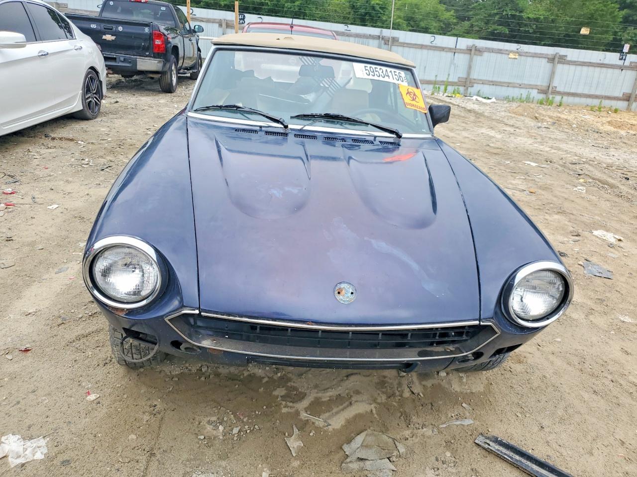 1982 Fiat 124 Spider Синий vin: ZFAAS00B4C8188146