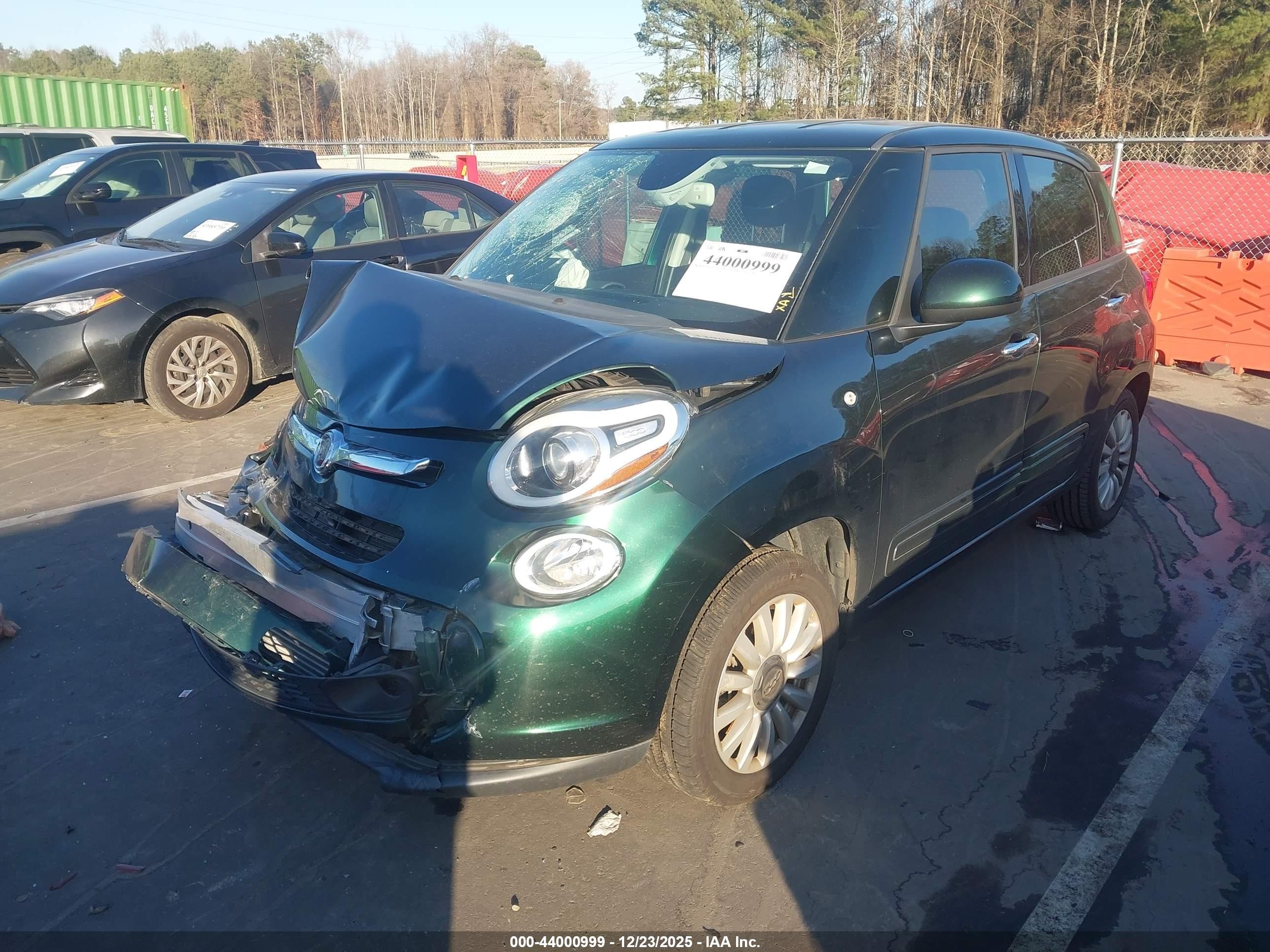 2017 Fiat 500l Pop Зеленый vin: ZFBCFAAH2HZ039768
