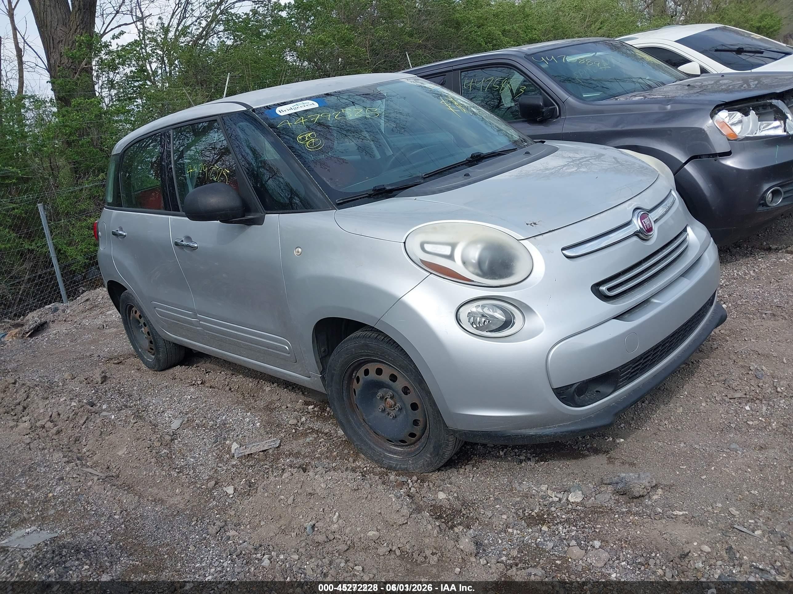 2015 Fiat 500l Pop Silver vin: ZFBCFAAH7FZ033042