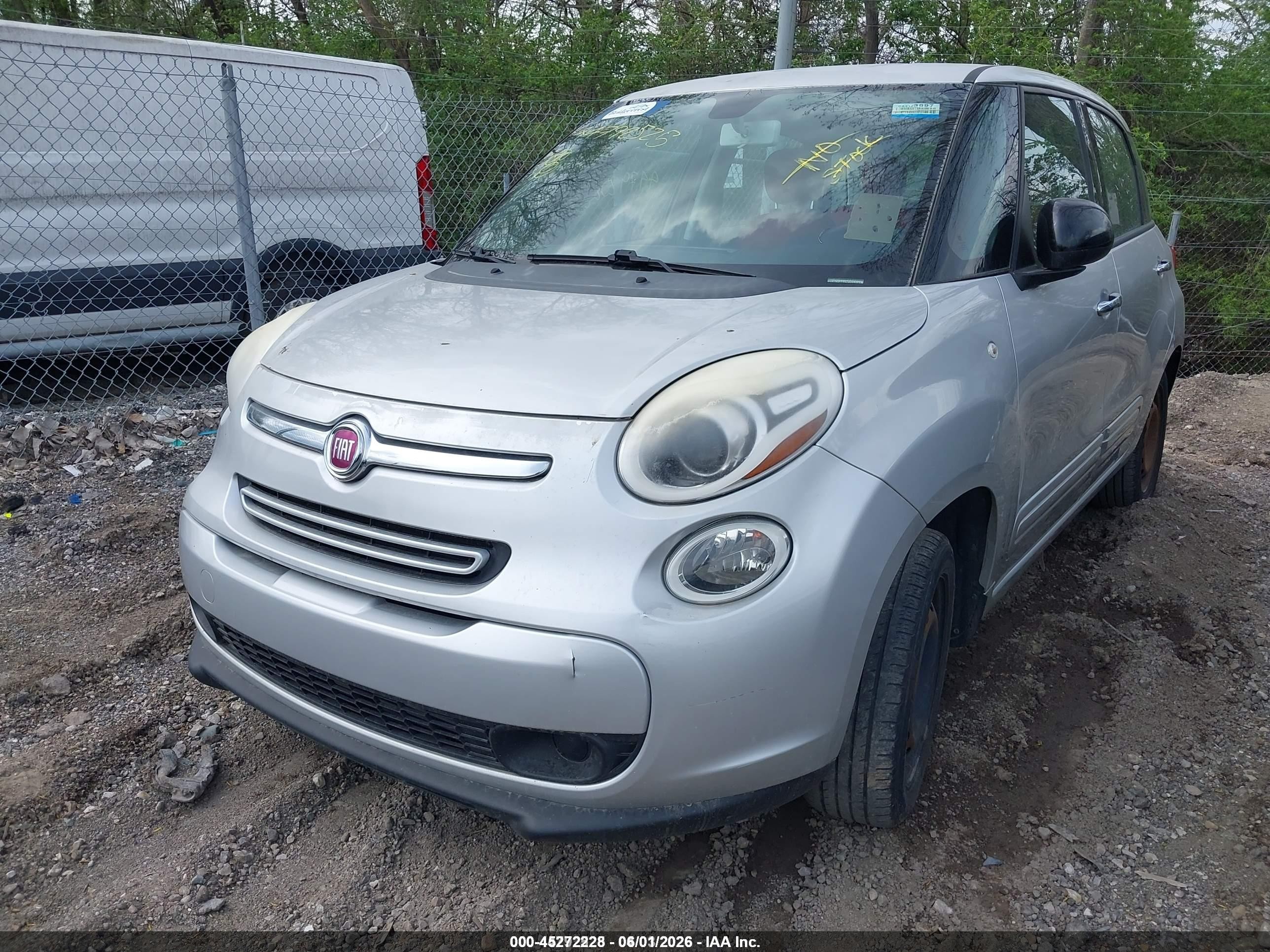 2015 Fiat 500l Pop Silver vin: ZFBCFAAH7FZ033042