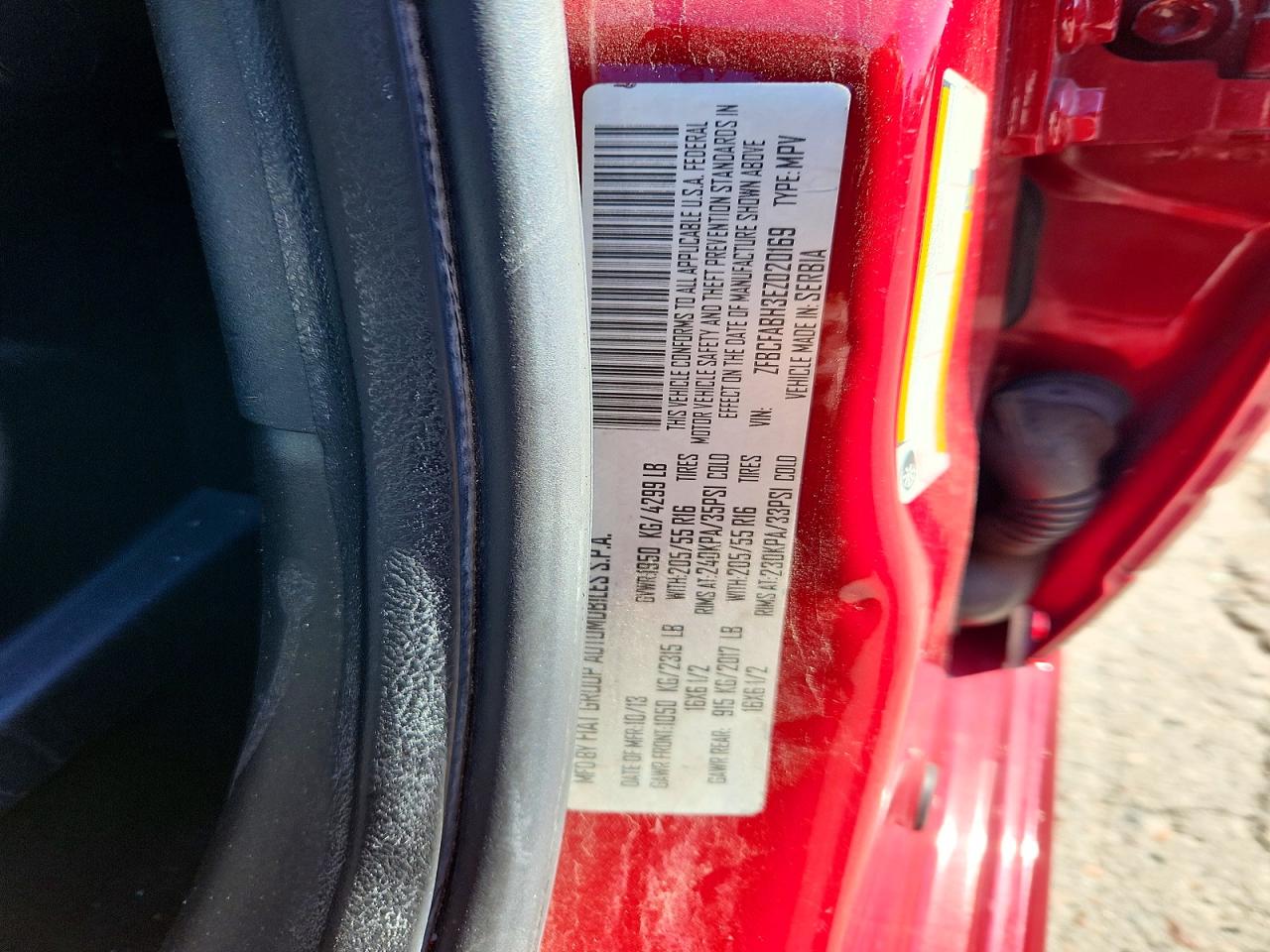 2014 Fiat 500l Easy Red vin: ZFBCFABH3EZ020169
