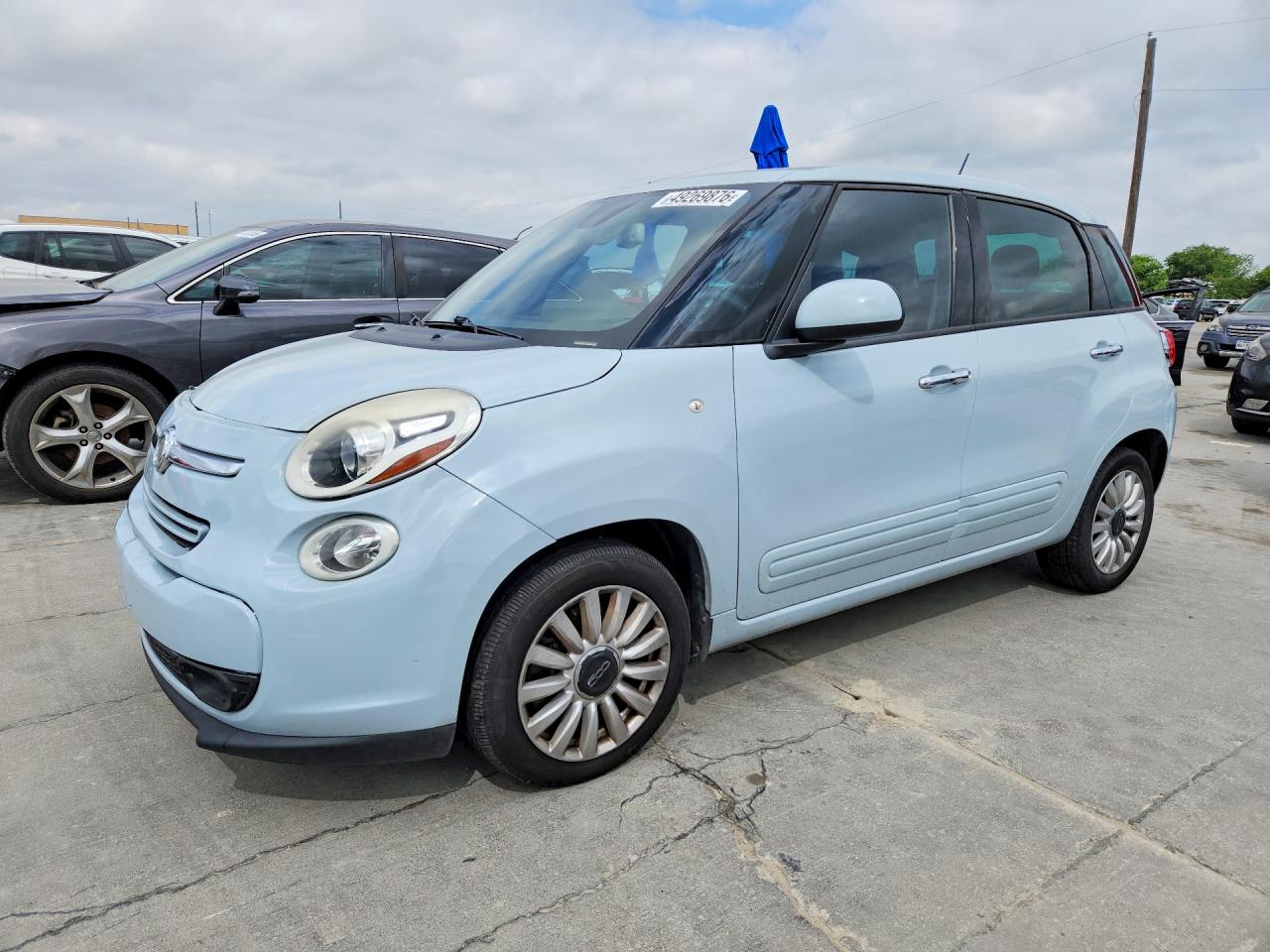2014 Fiat 500l Easy Turquoise vin: ZFBCFABH3EZ026859