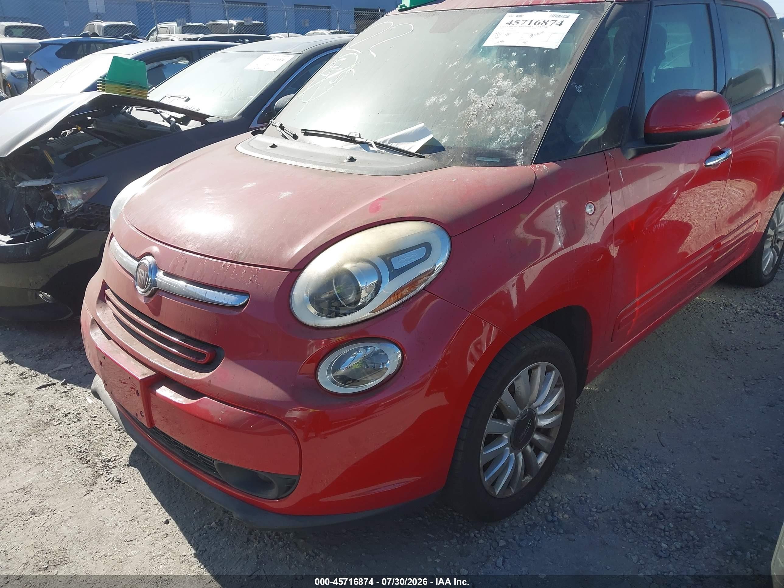 2014 Fiat 500l Easy Red vin: ZFBCFABH9EZ024940