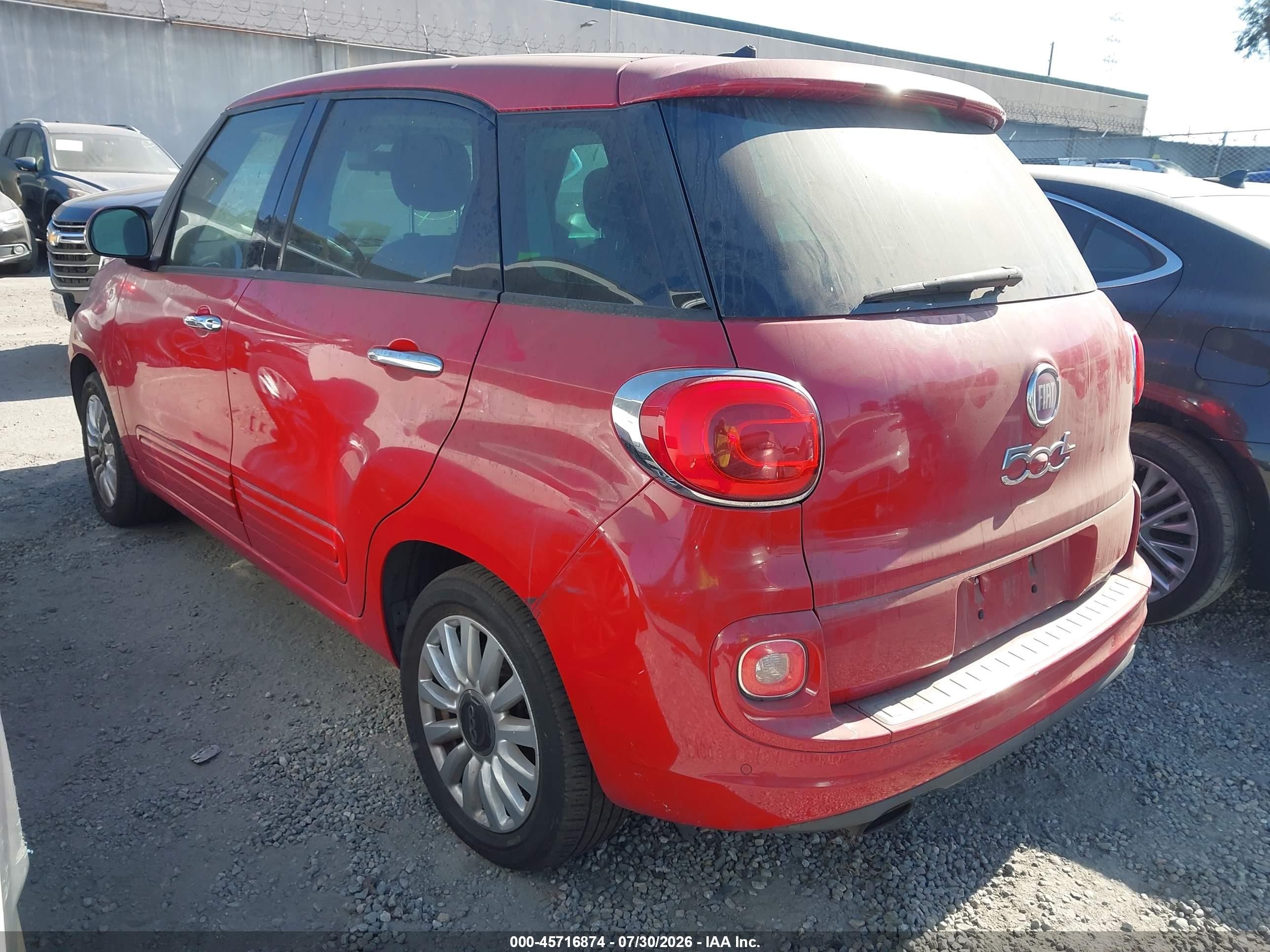 2014 Fiat 500l Easy Red vin: ZFBCFABH9EZ024940