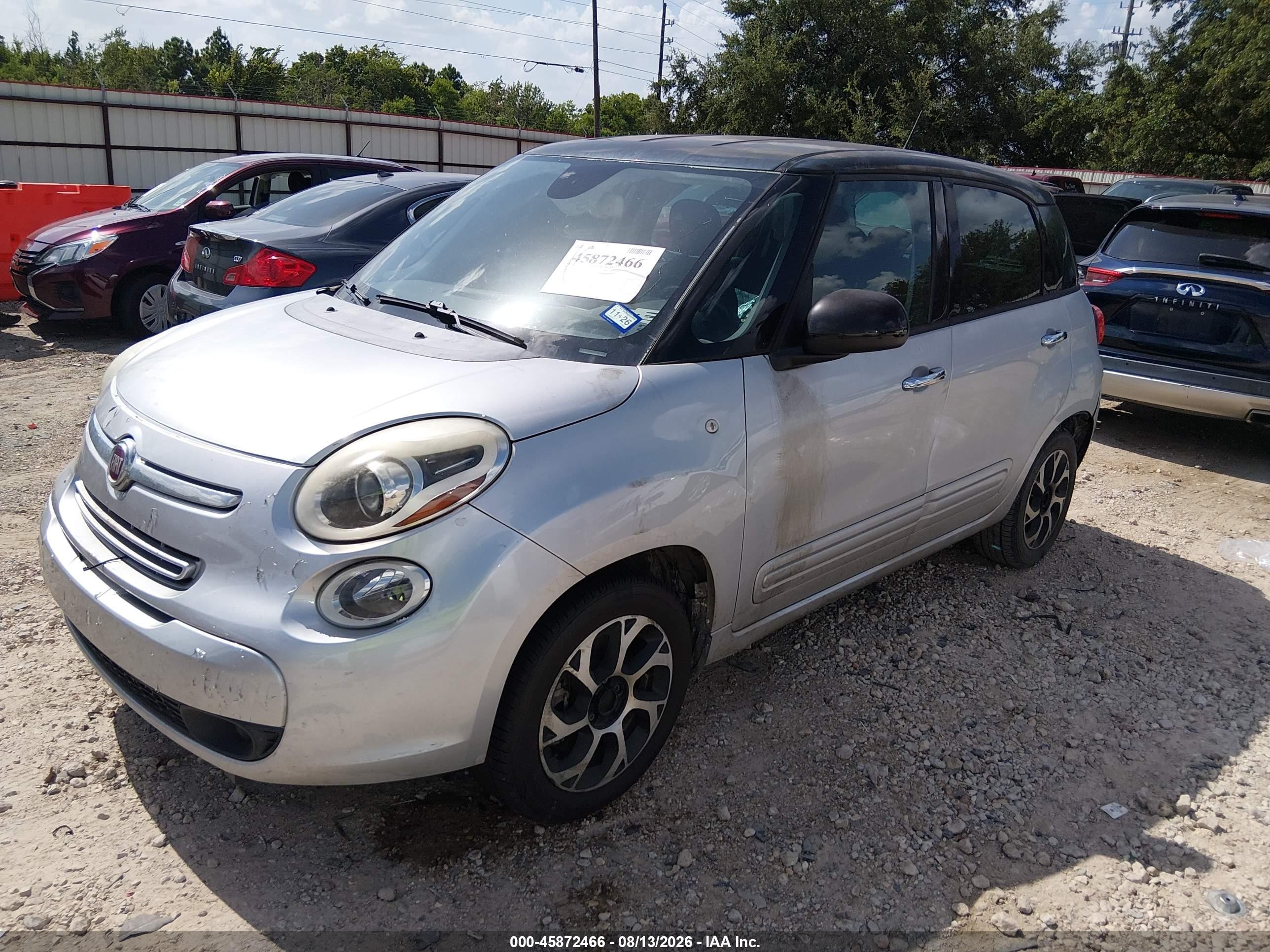2015 Fiat 500l Easy Silver vin: ZFBCFABHXFZ032613
