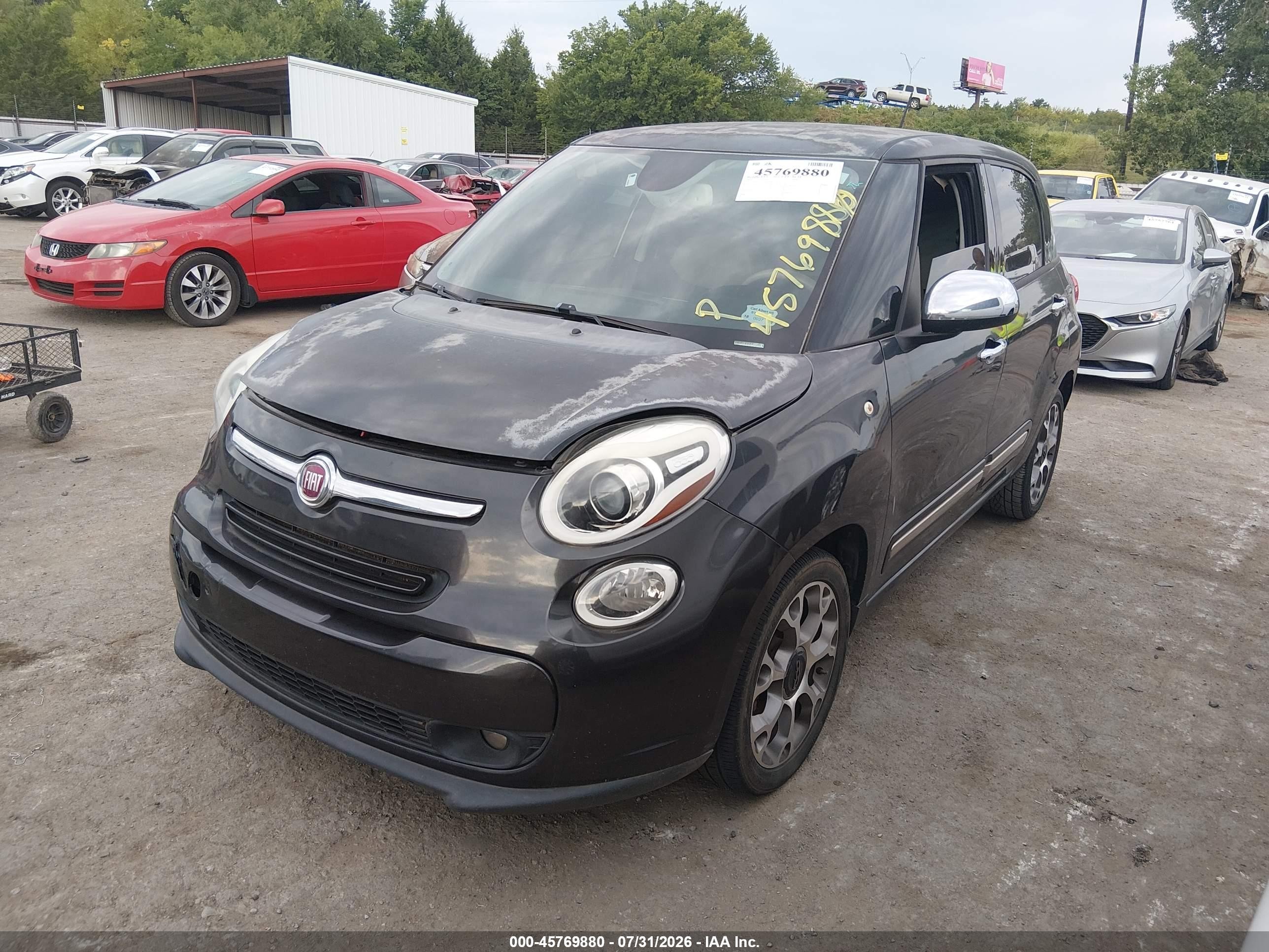2014 Fiat 500l Lounge Gray vin: ZFBCFACH1EZ019794