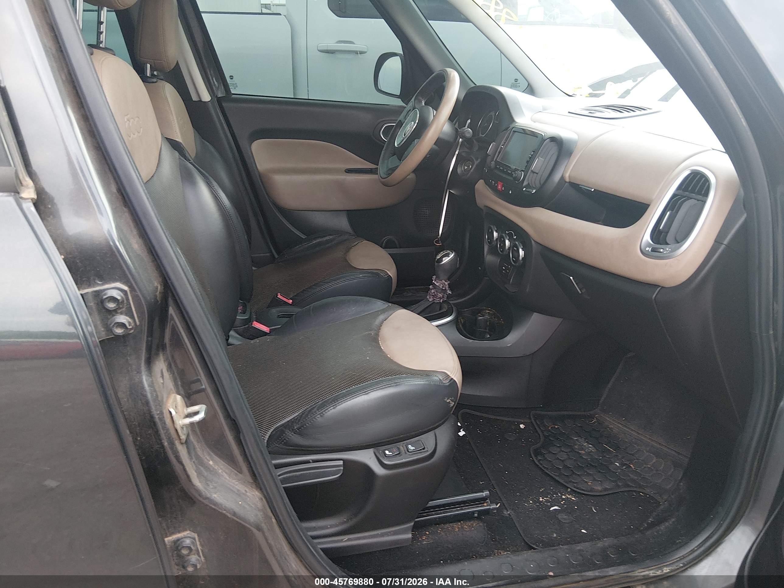 2014 Fiat 500l Lounge Gray vin: ZFBCFACH1EZ019794