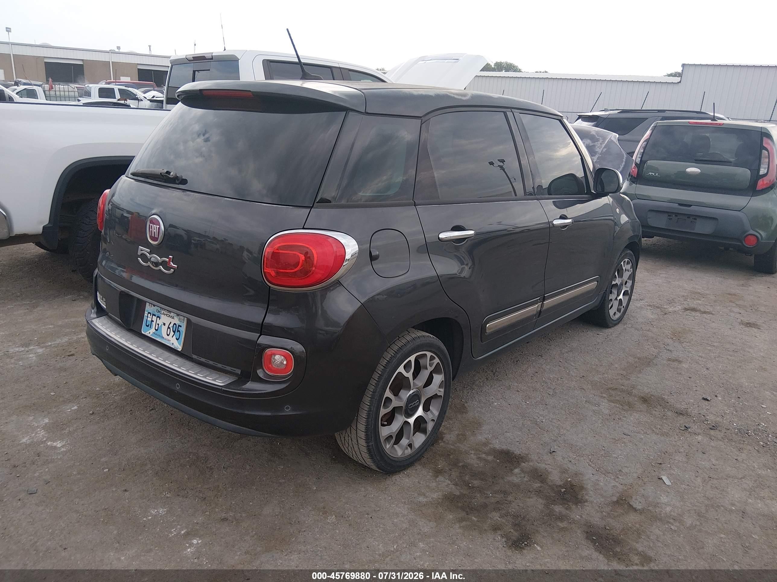 2014 Fiat 500l Lounge Gray vin: ZFBCFACH1EZ019794