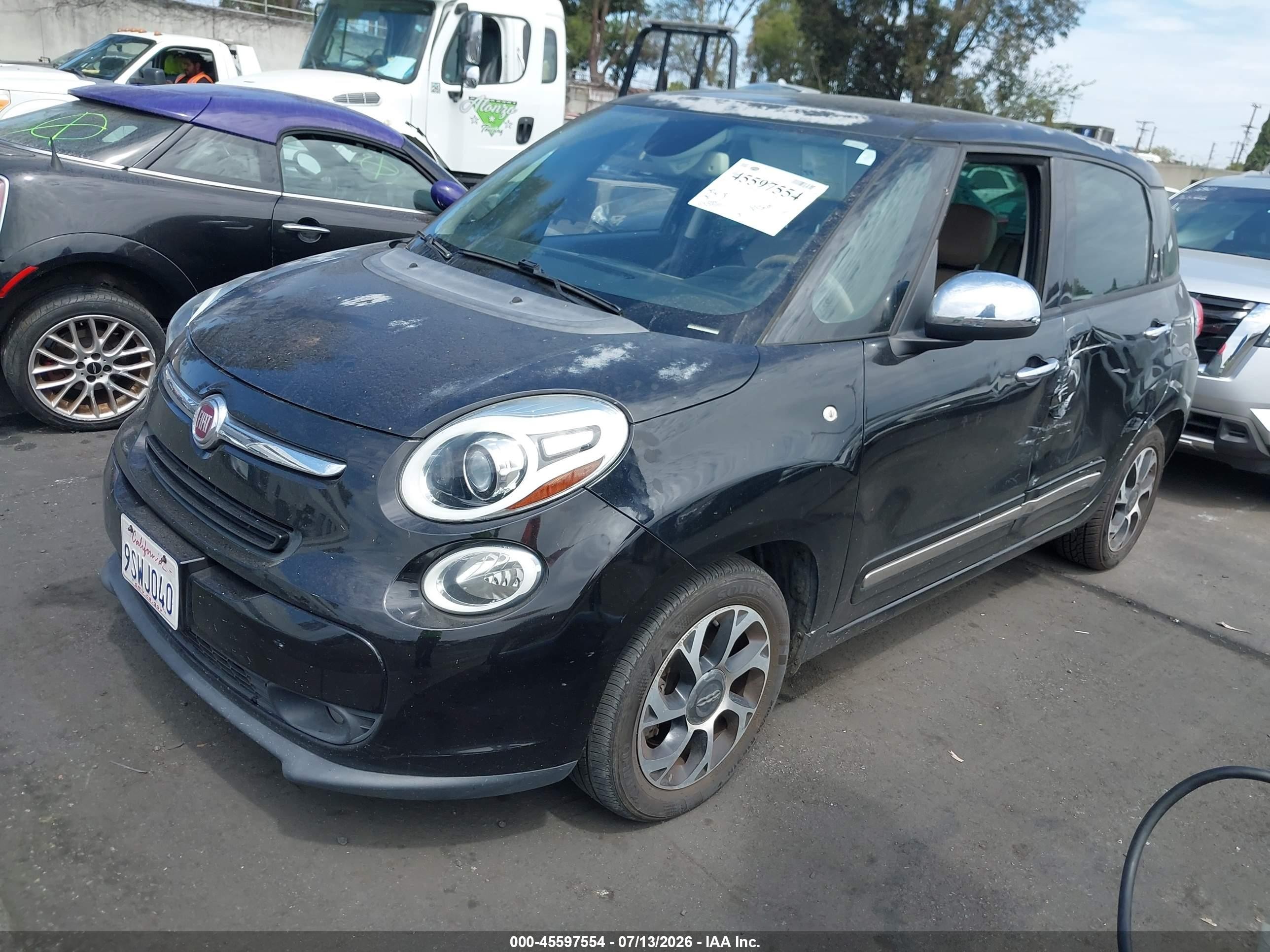 2014 Fiat 500l Lounge Black vin: ZFBCFACH3EZ005153
