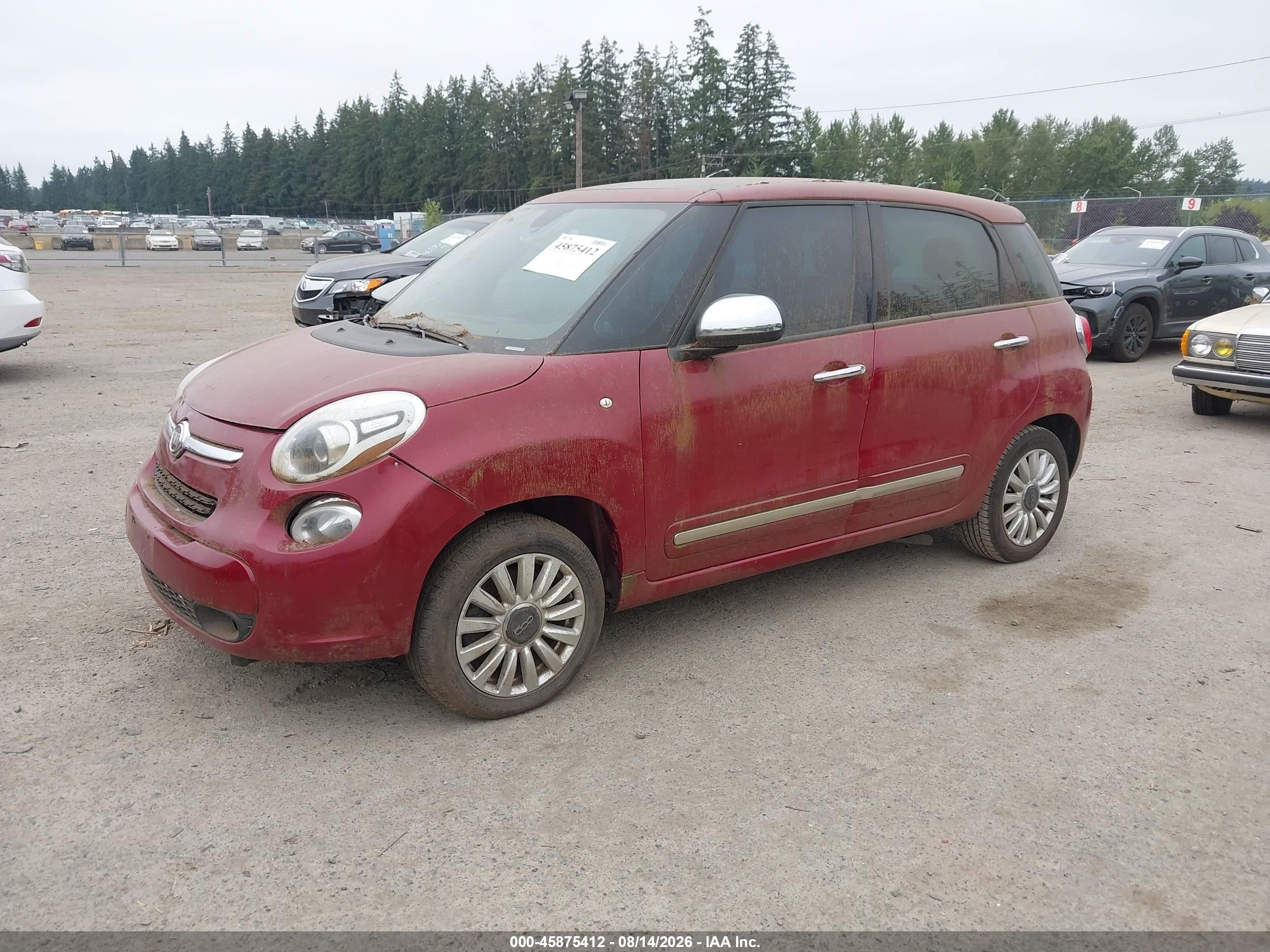 2014 Fiat 500l Lounge Бордовый vin: ZFBCFACH3EZ029792