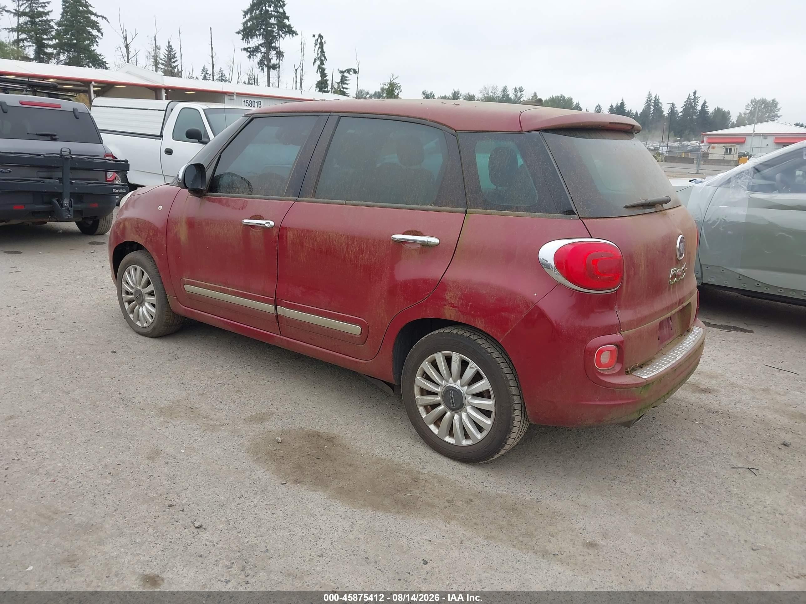 2014 Fiat 500l Lounge Бордовый vin: ZFBCFACH3EZ029792