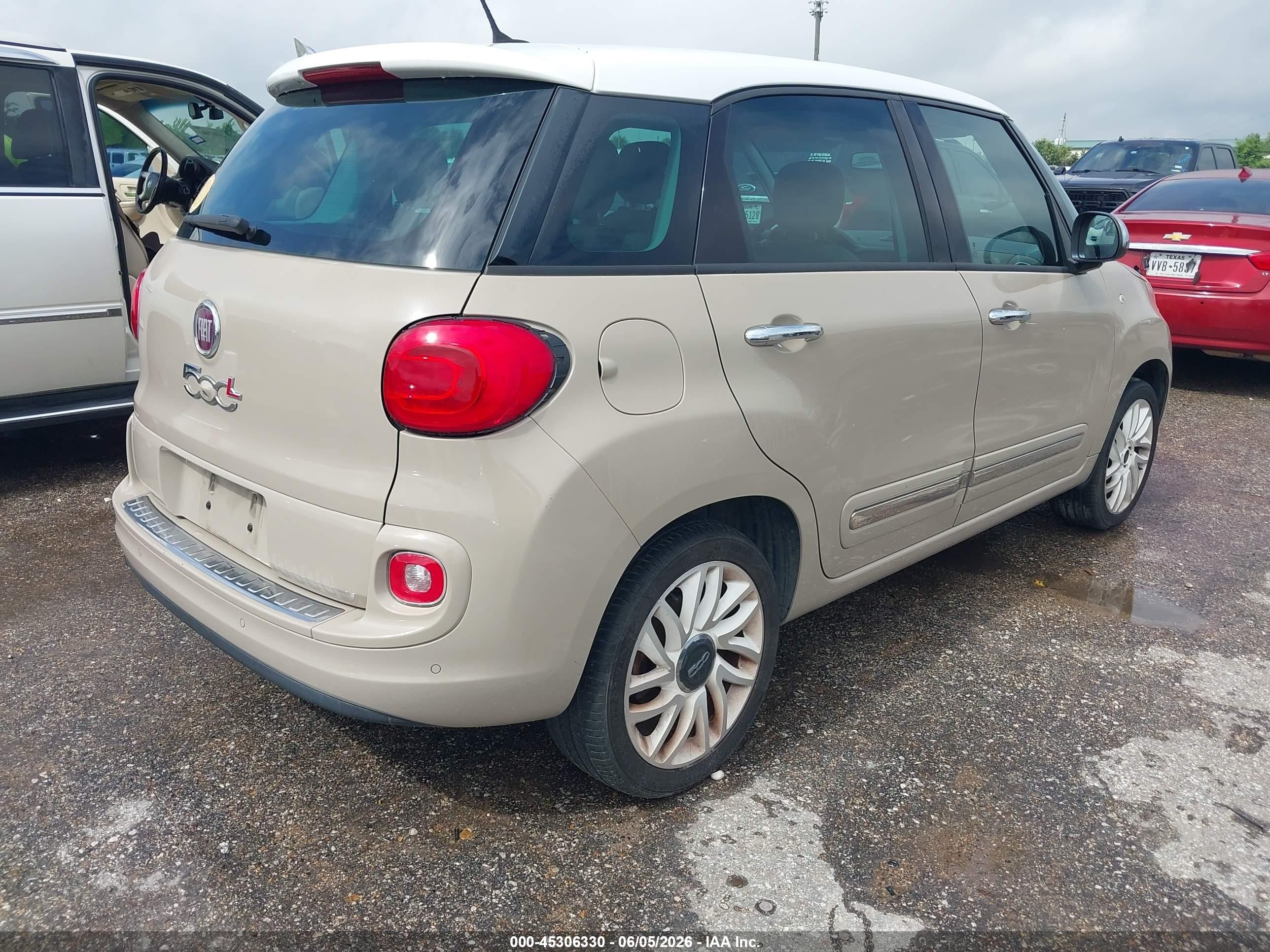 2015 Fiat 500l Lounge Tan vin: ZFBCFACH3FZ033181