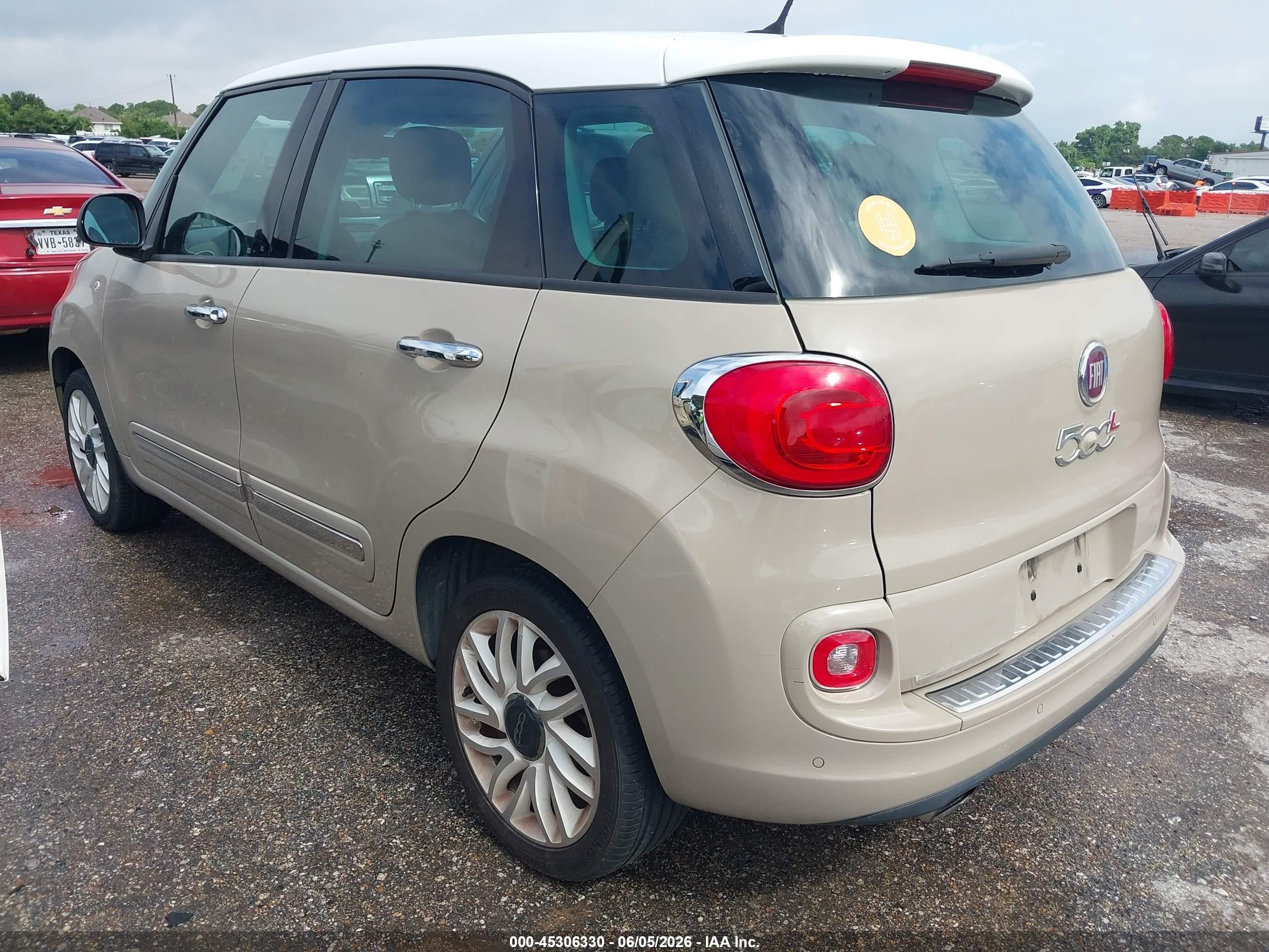 2015 Fiat 500l Lounge Tan vin: ZFBCFACH3FZ033181