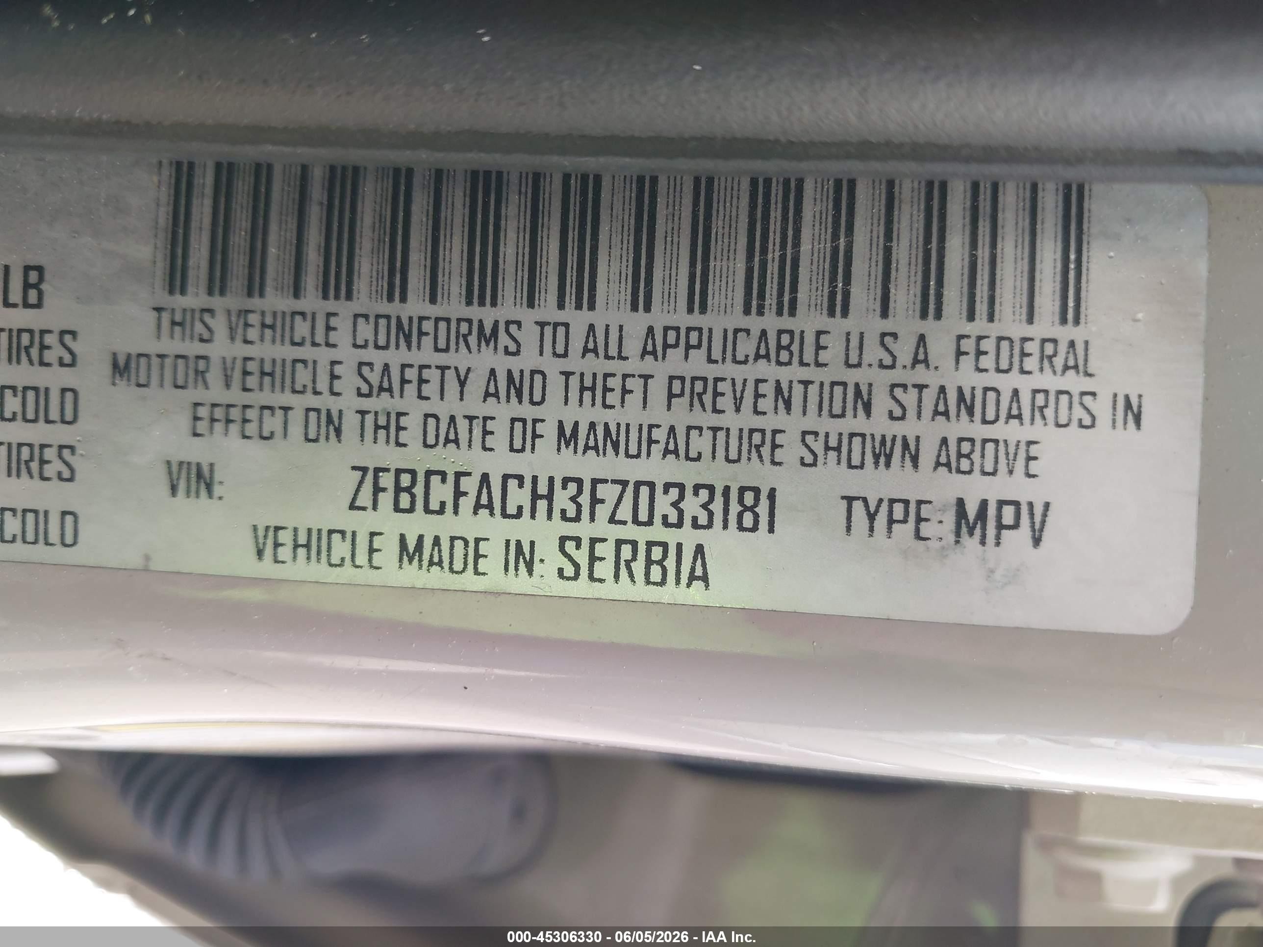 2015 Fiat 500l Lounge Tan vin: ZFBCFACH3FZ033181