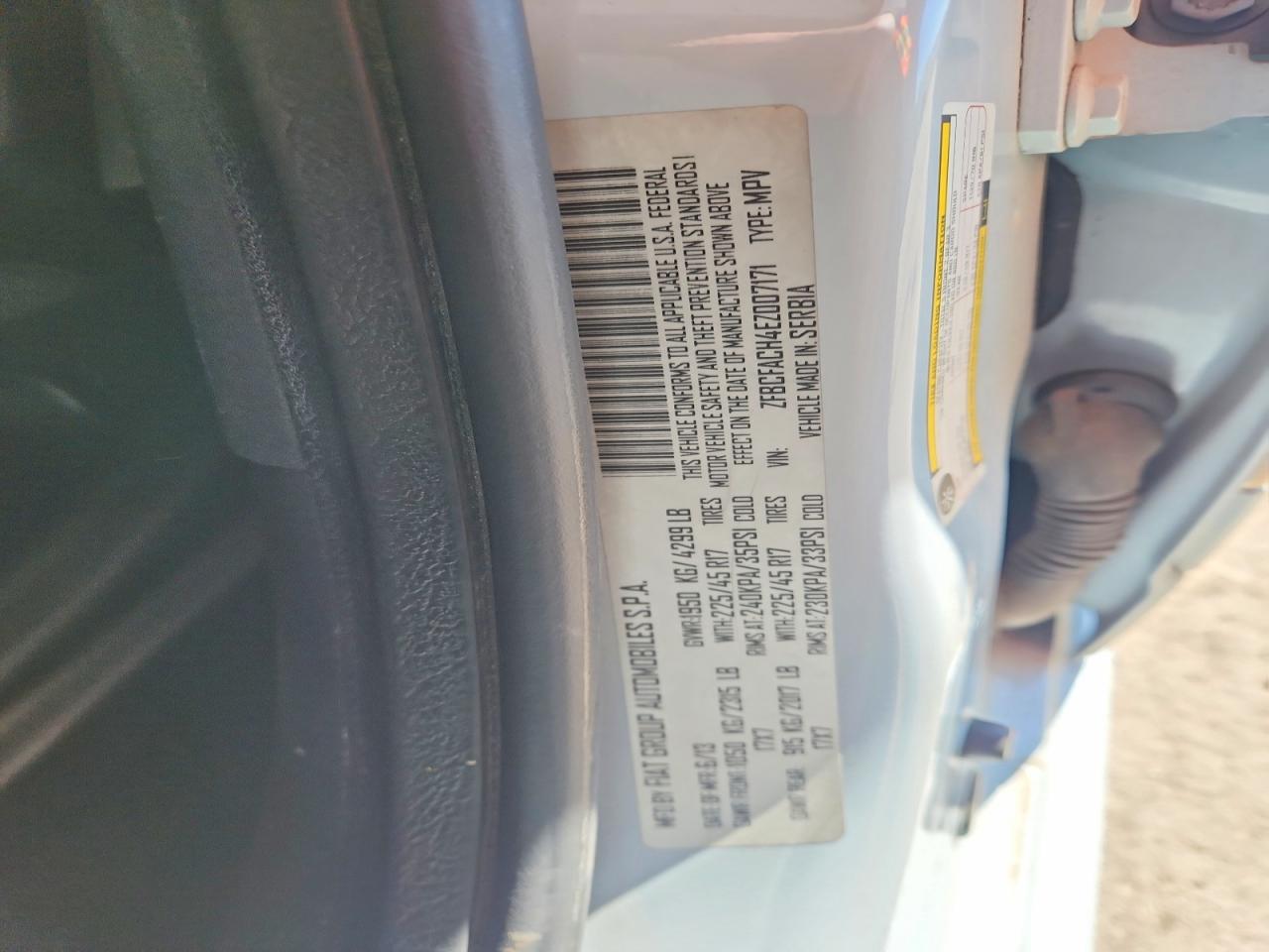 2014 Fiat 500l Lounge Gray vin: ZFBCFACH4EZ007171