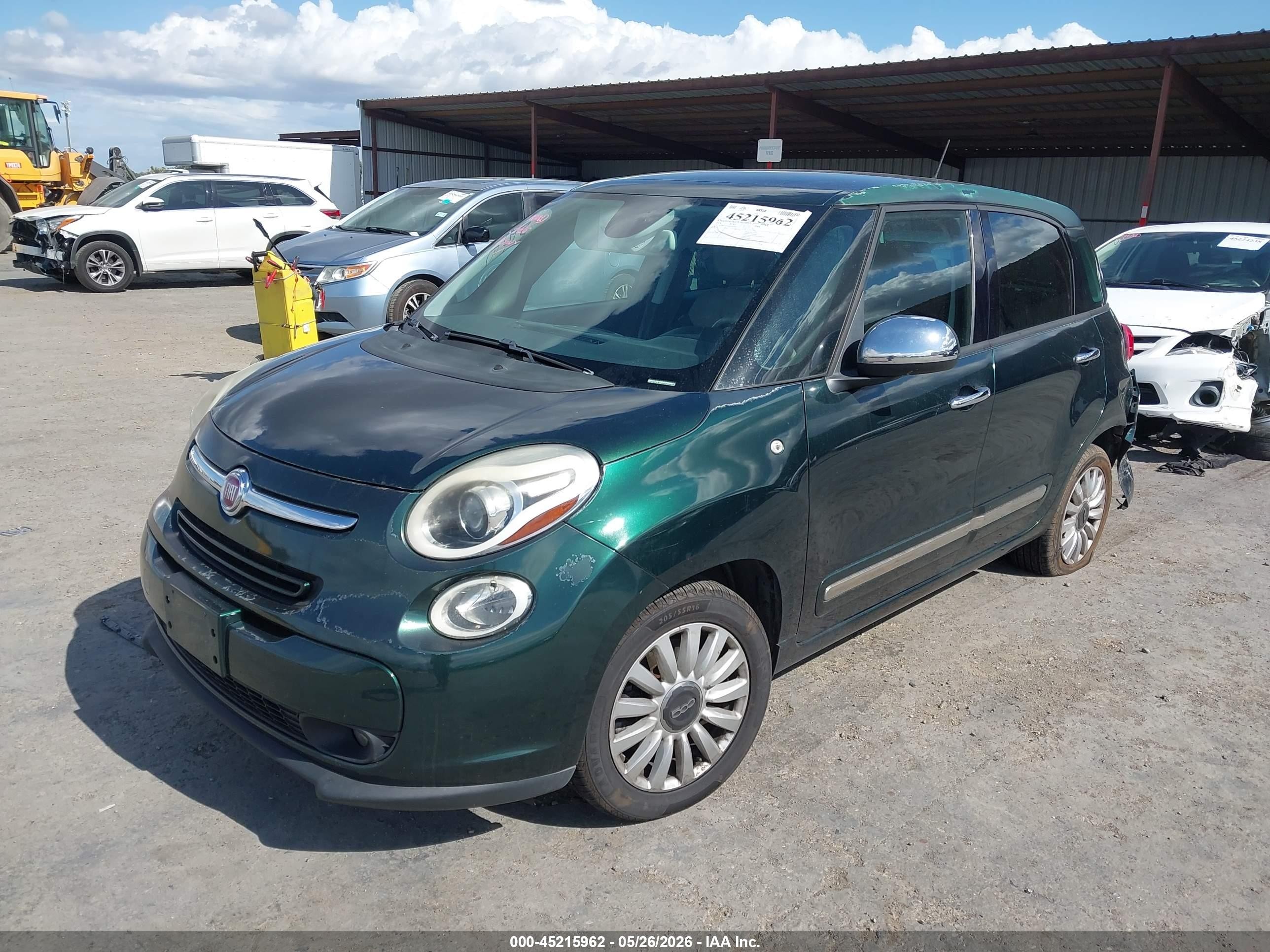2014 Fiat 500l Lounge Green vin: ZFBCFACH4EZ029977
