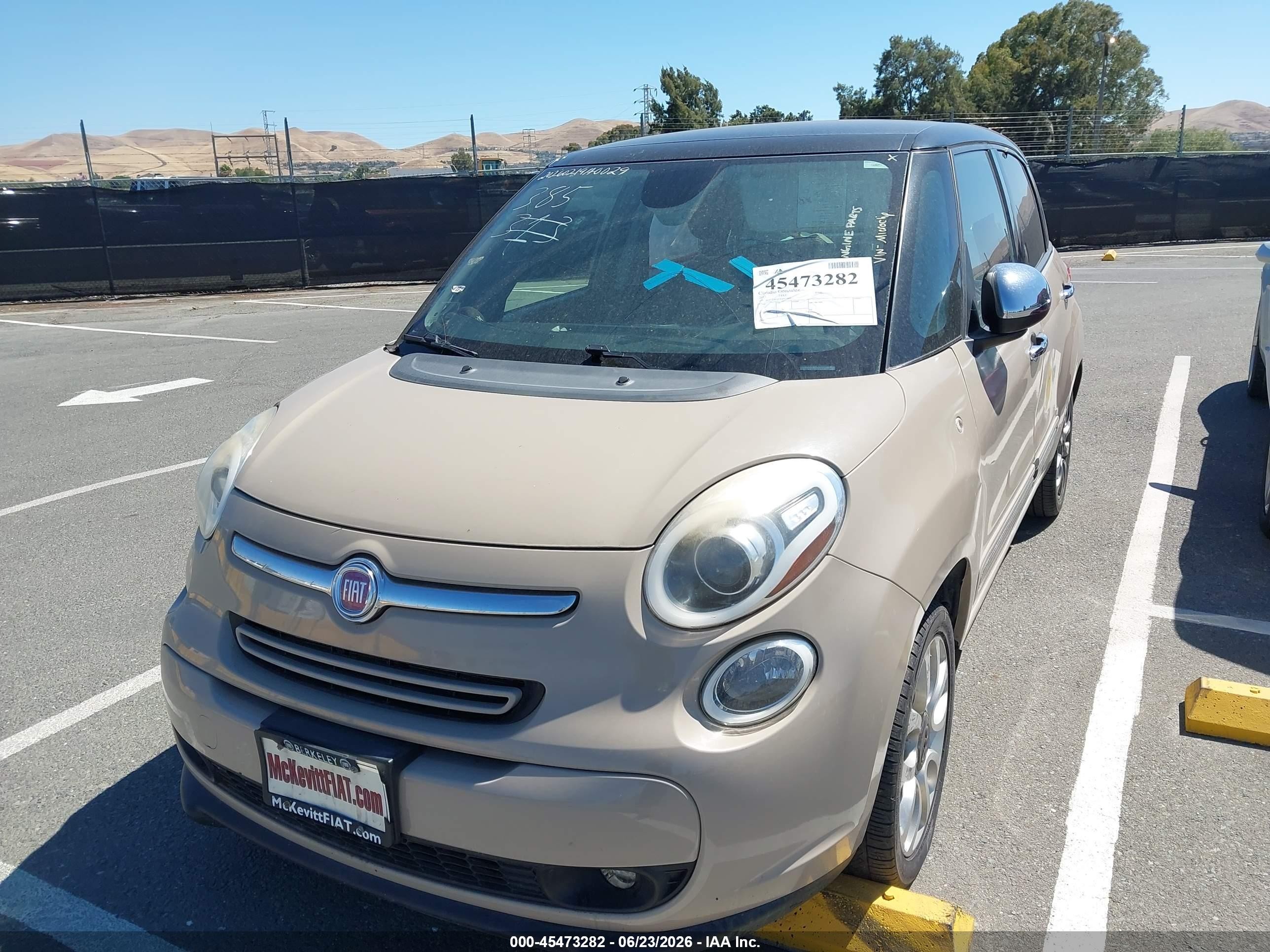 2015 Fiat 500l Lounge Tan vin: ZFBCFACH7FZ032891