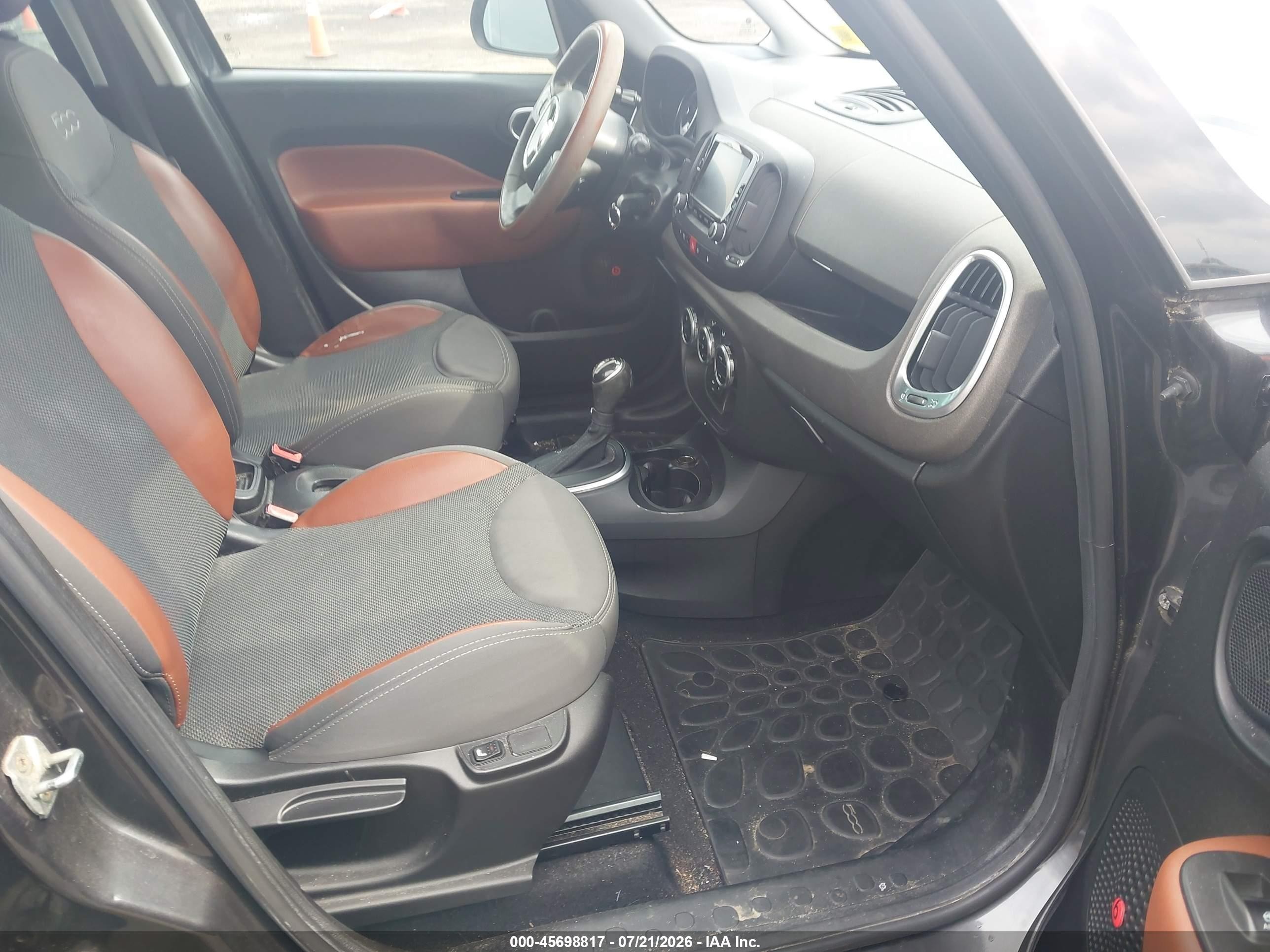 2014 Fiat 500l Trekking Gray vin: ZFBCFADH0EZ017808