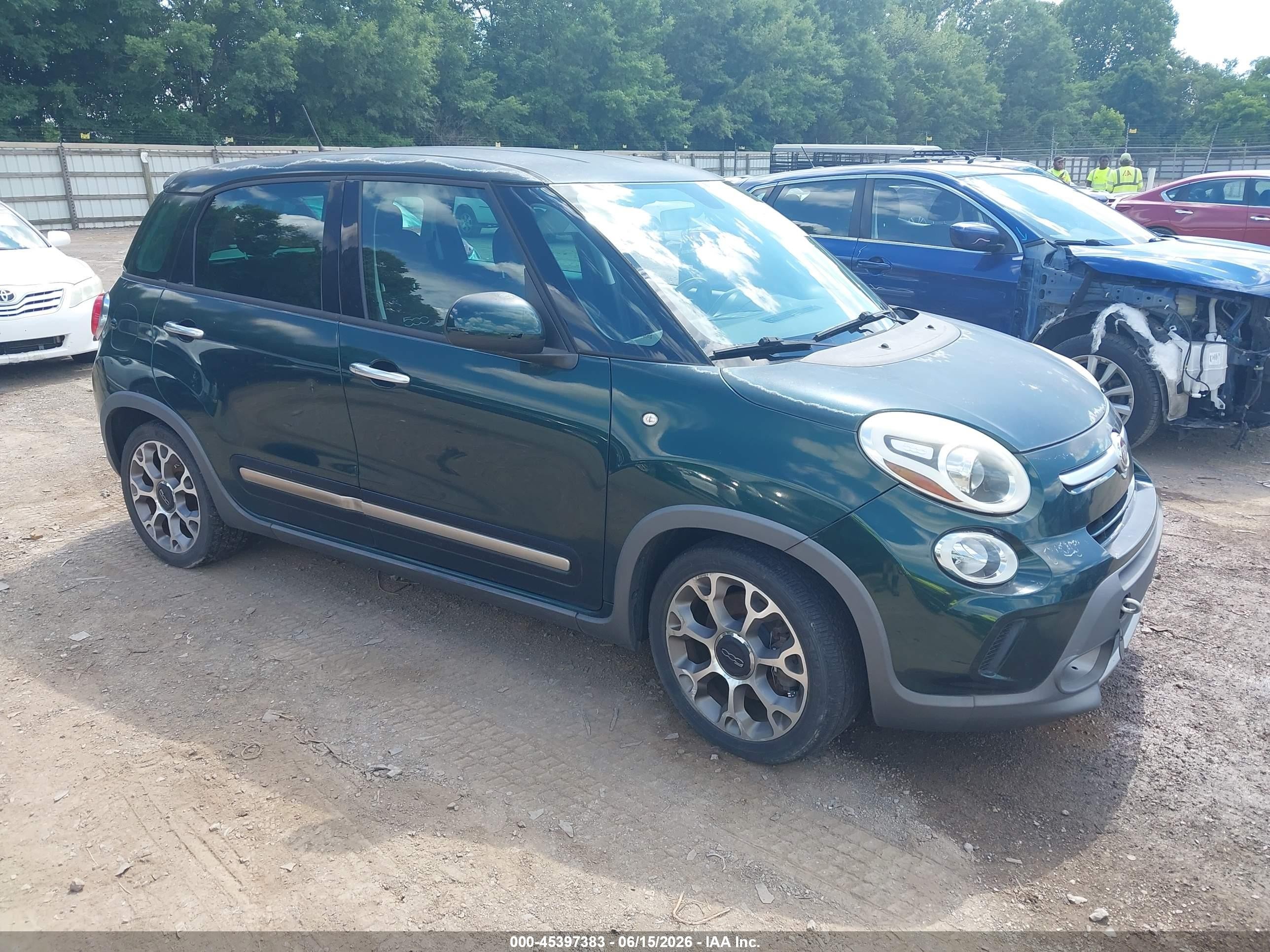 2014 Fiat 500l Trekking Green vin: ZFBCFADH1EZ011984