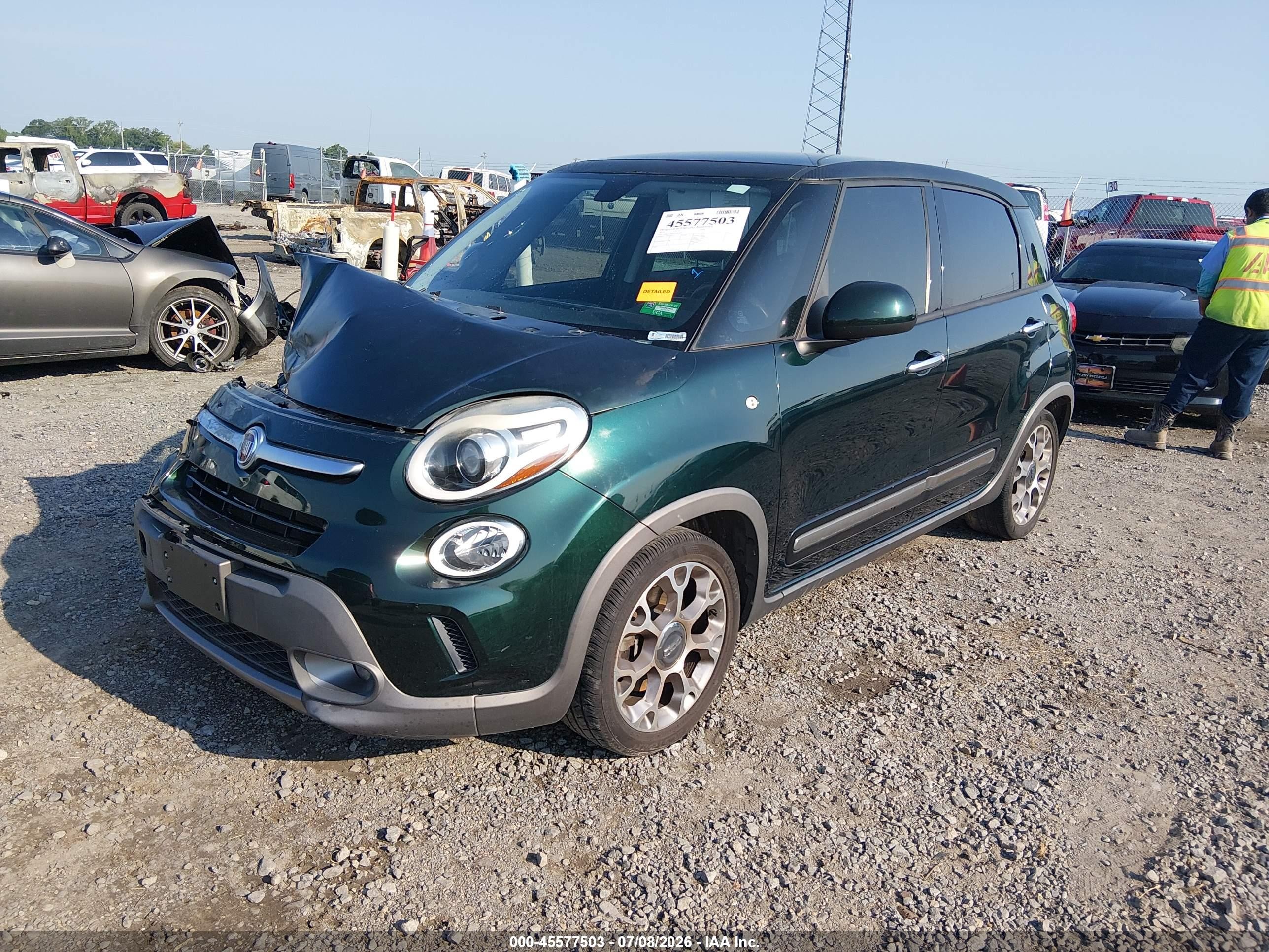 2014 Fiat 500l Trekking Green vin: ZFBCFADH1EZ014013