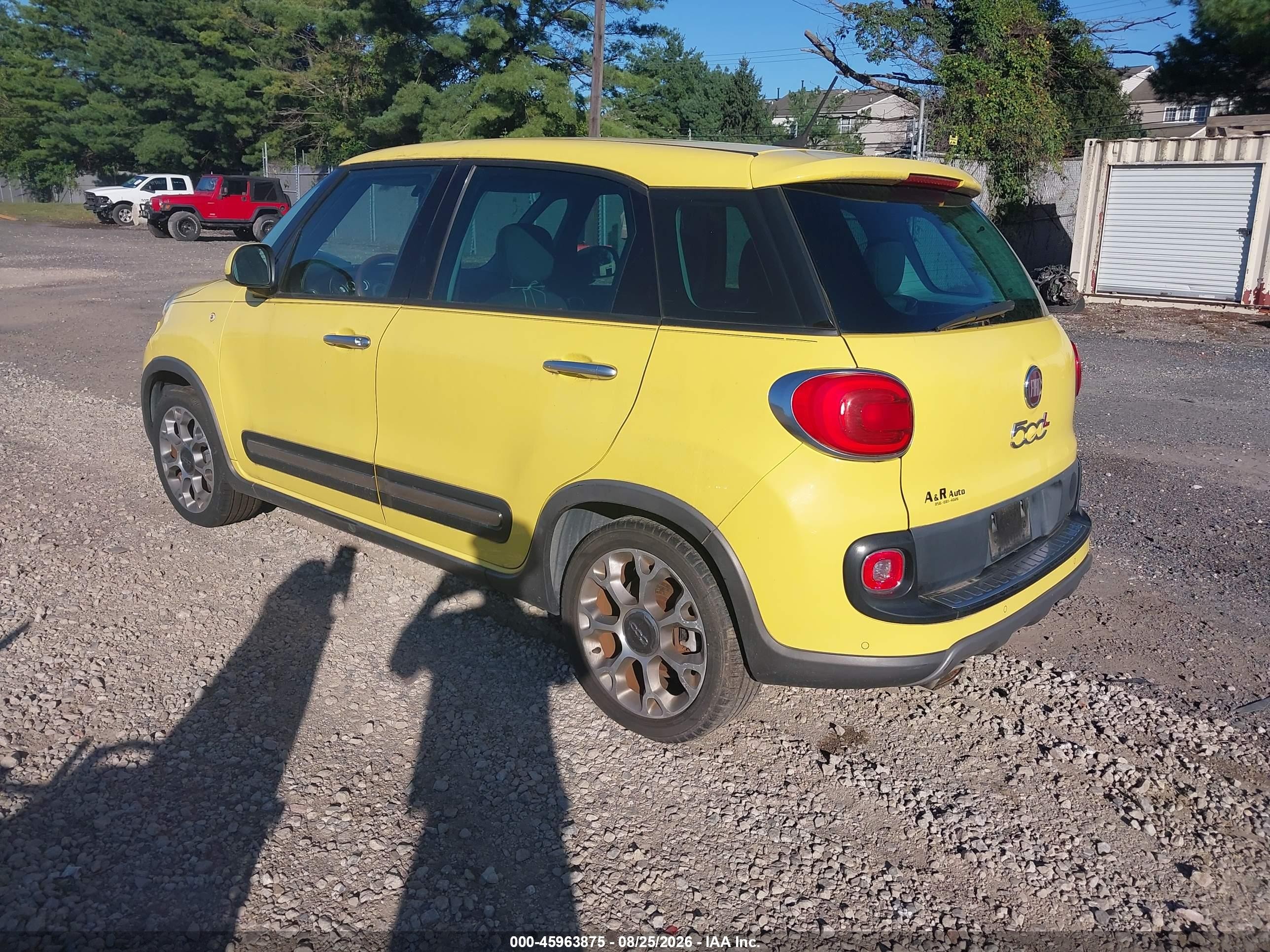 2014 Fiat 500l Trekking Yellow vin: ZFBCFADH2EZ021228