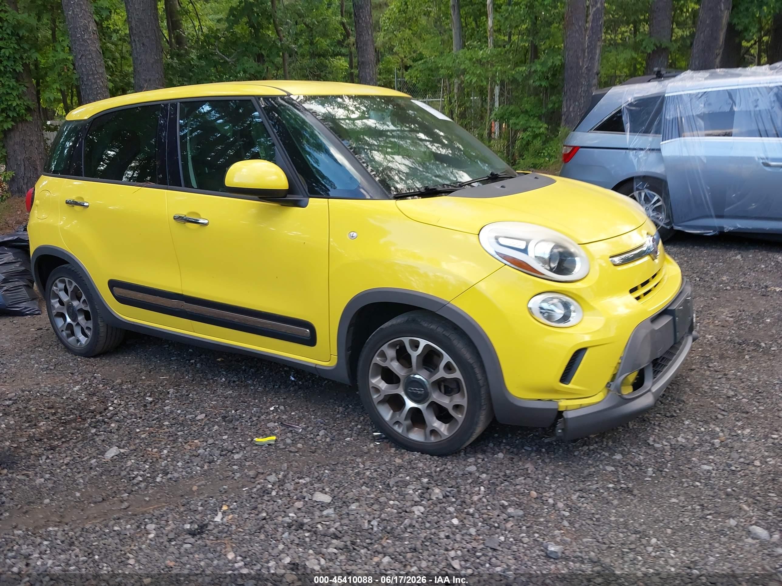 2015 Fiat 500l Trekking Yellow vin: ZFBCFADH2FZ031050