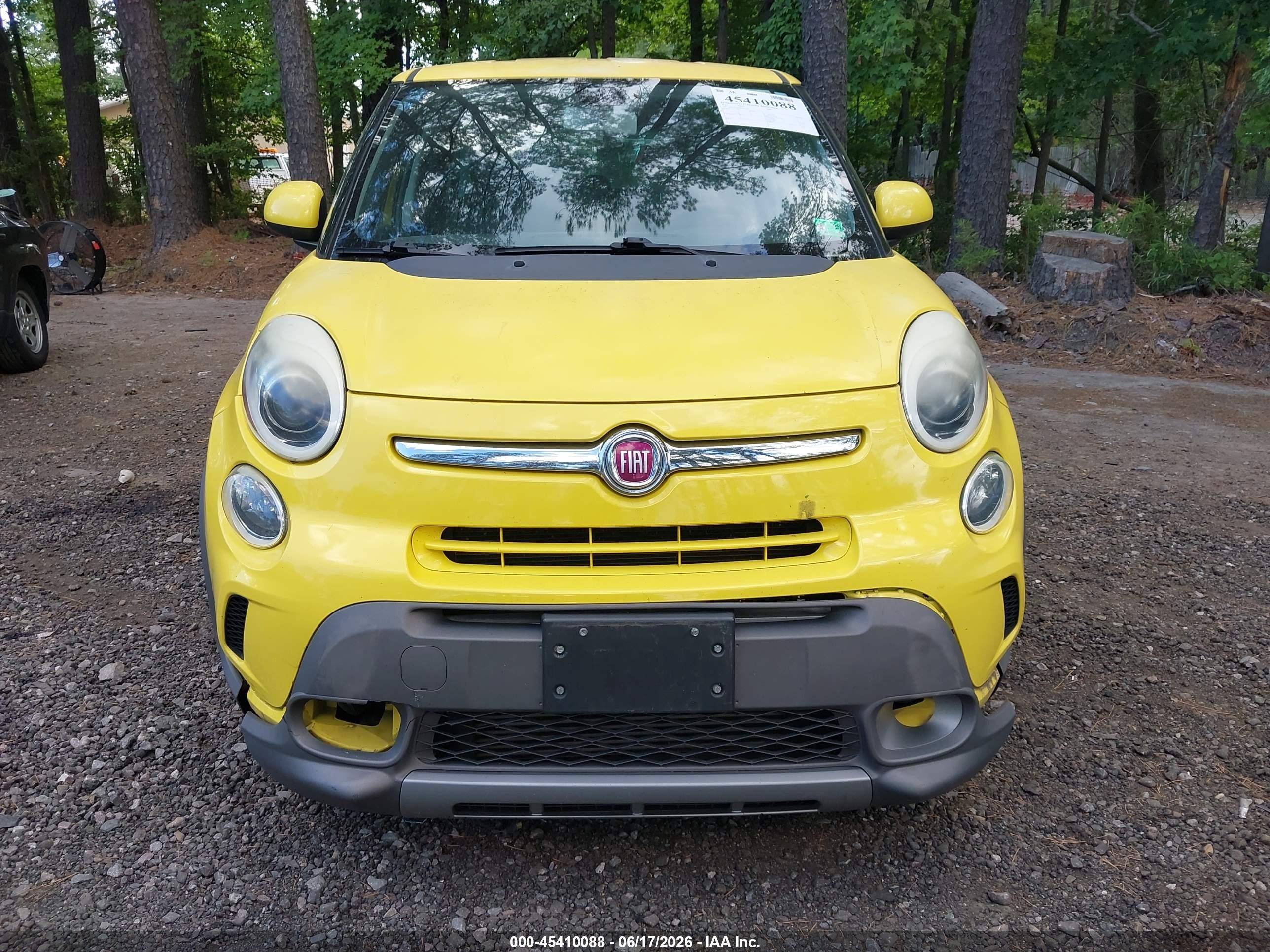 2015 Fiat 500l Trekking Yellow vin: ZFBCFADH2FZ031050