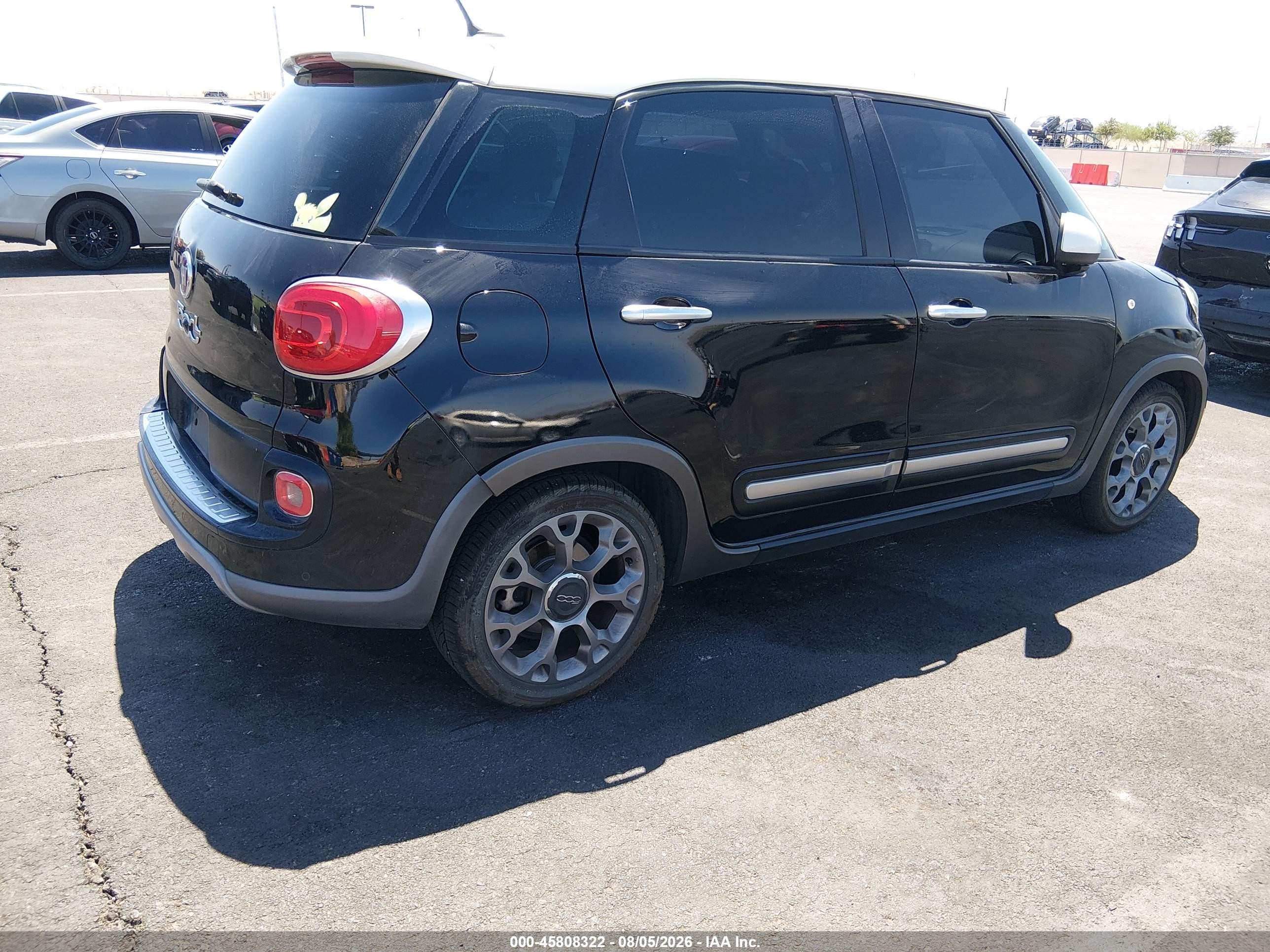 2014 Fiat 500l Trekking Black vin: ZFBCFADH3EZ018838