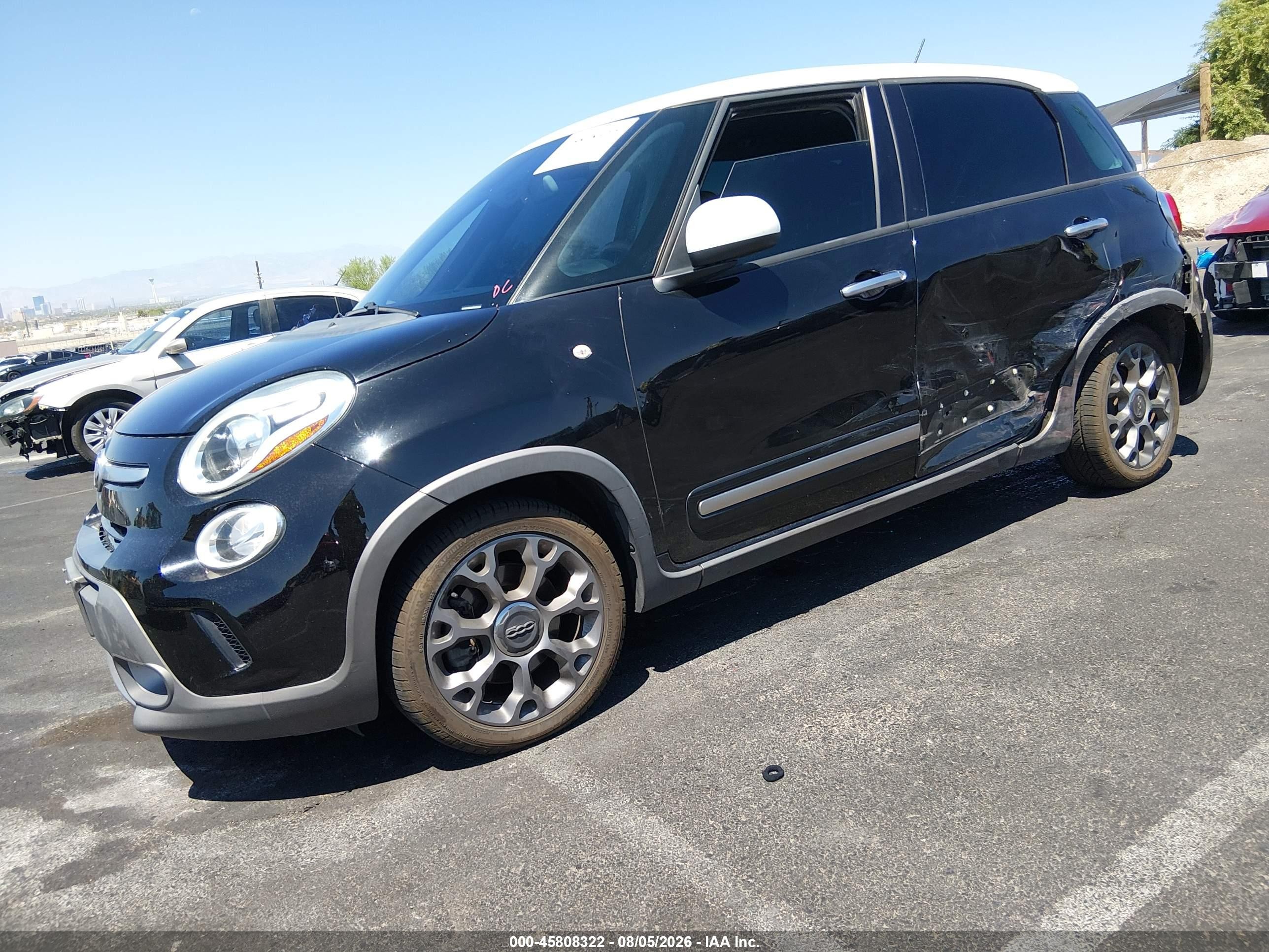 2014 Fiat 500l Trekking Black vin: ZFBCFADH3EZ018838