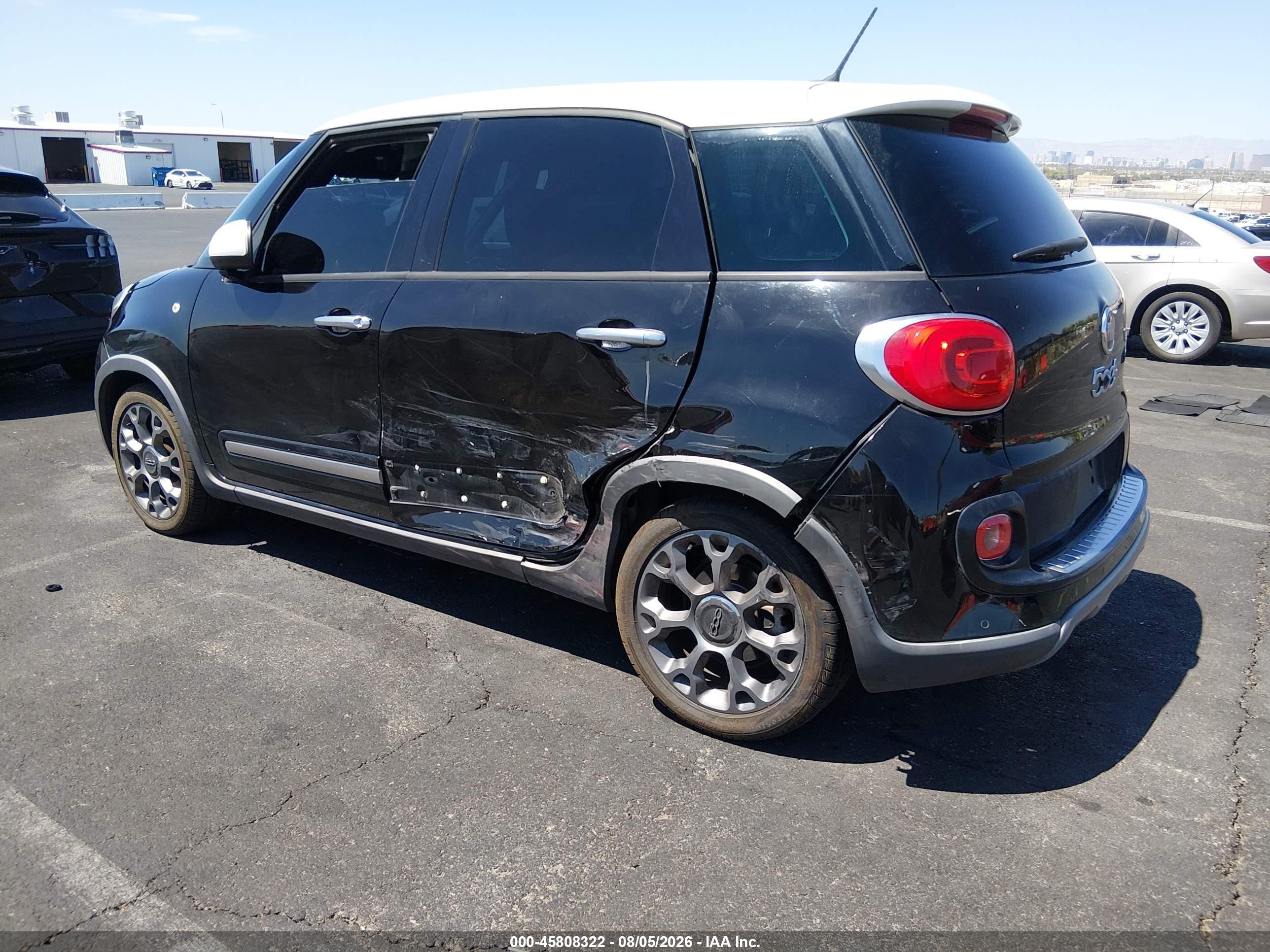 2014 Fiat 500l Trekking Black vin: ZFBCFADH3EZ018838