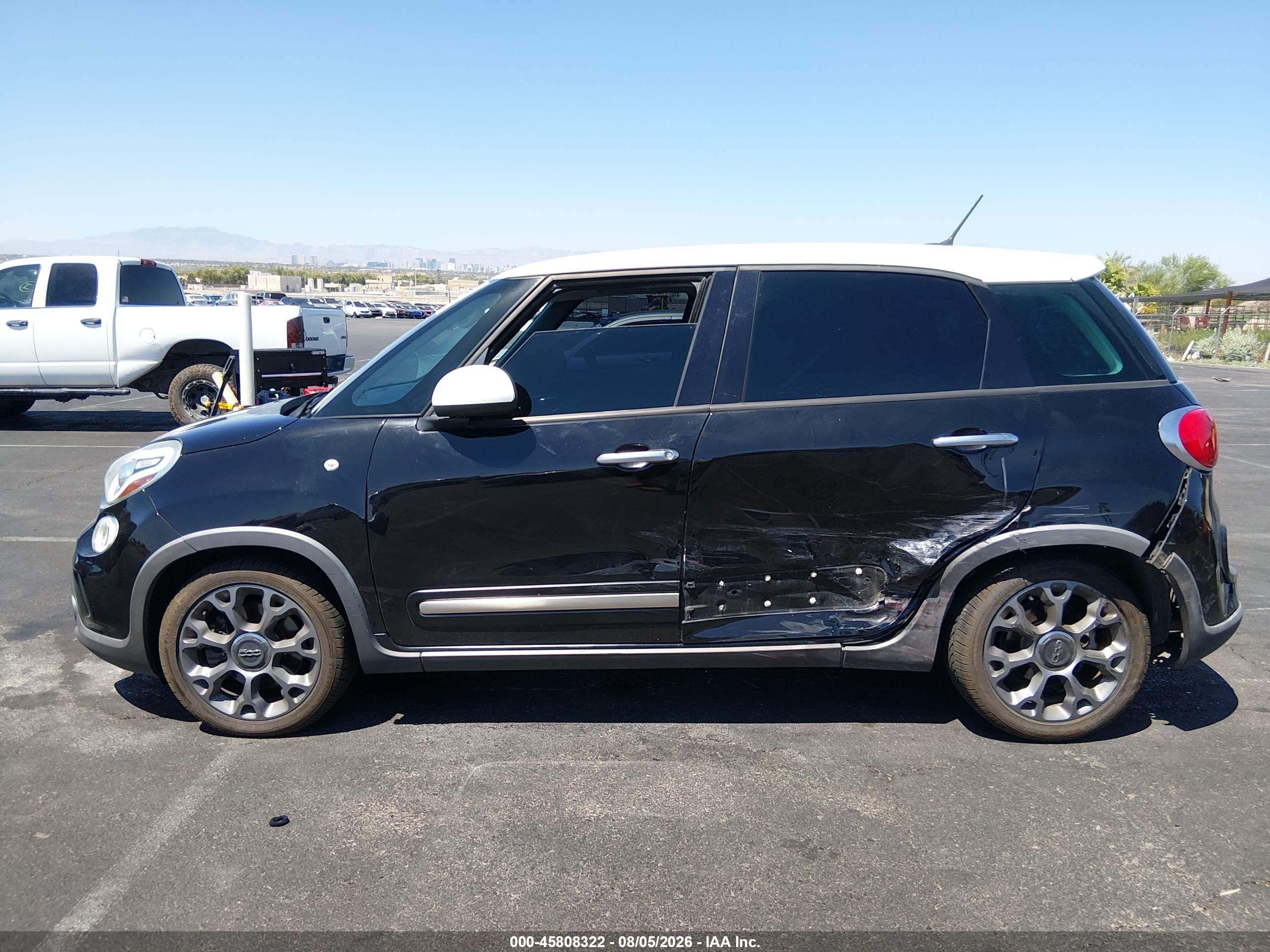 2014 Fiat 500l Trekking Black vin: ZFBCFADH3EZ018838