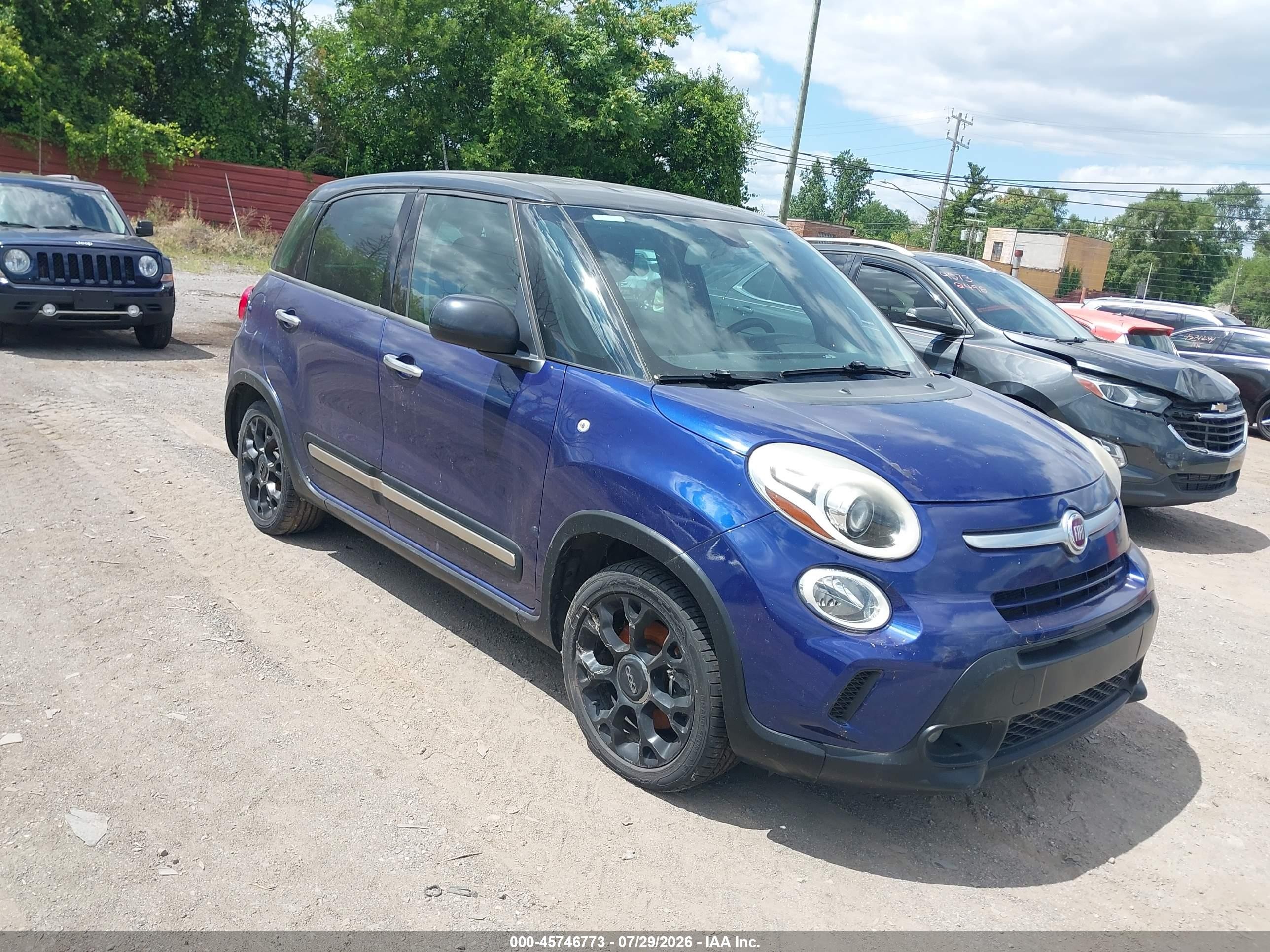 2015 Fiat 500l Urbana Trekking Blue vin: ZFBCFADH3FZ035107