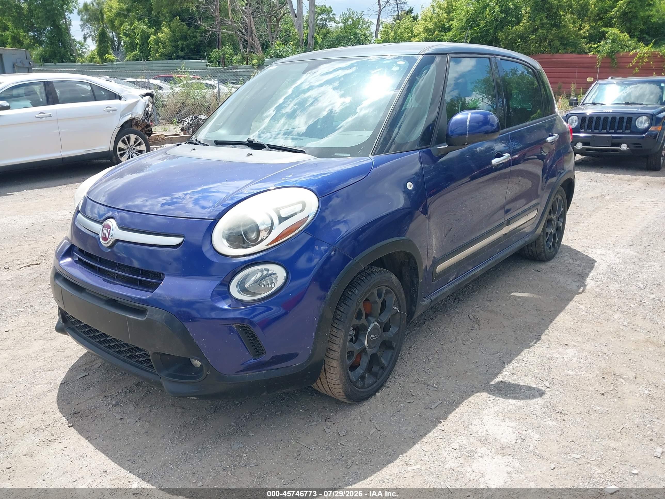 2015 Fiat 500l Urbana Trekking Blue vin: ZFBCFADH3FZ035107