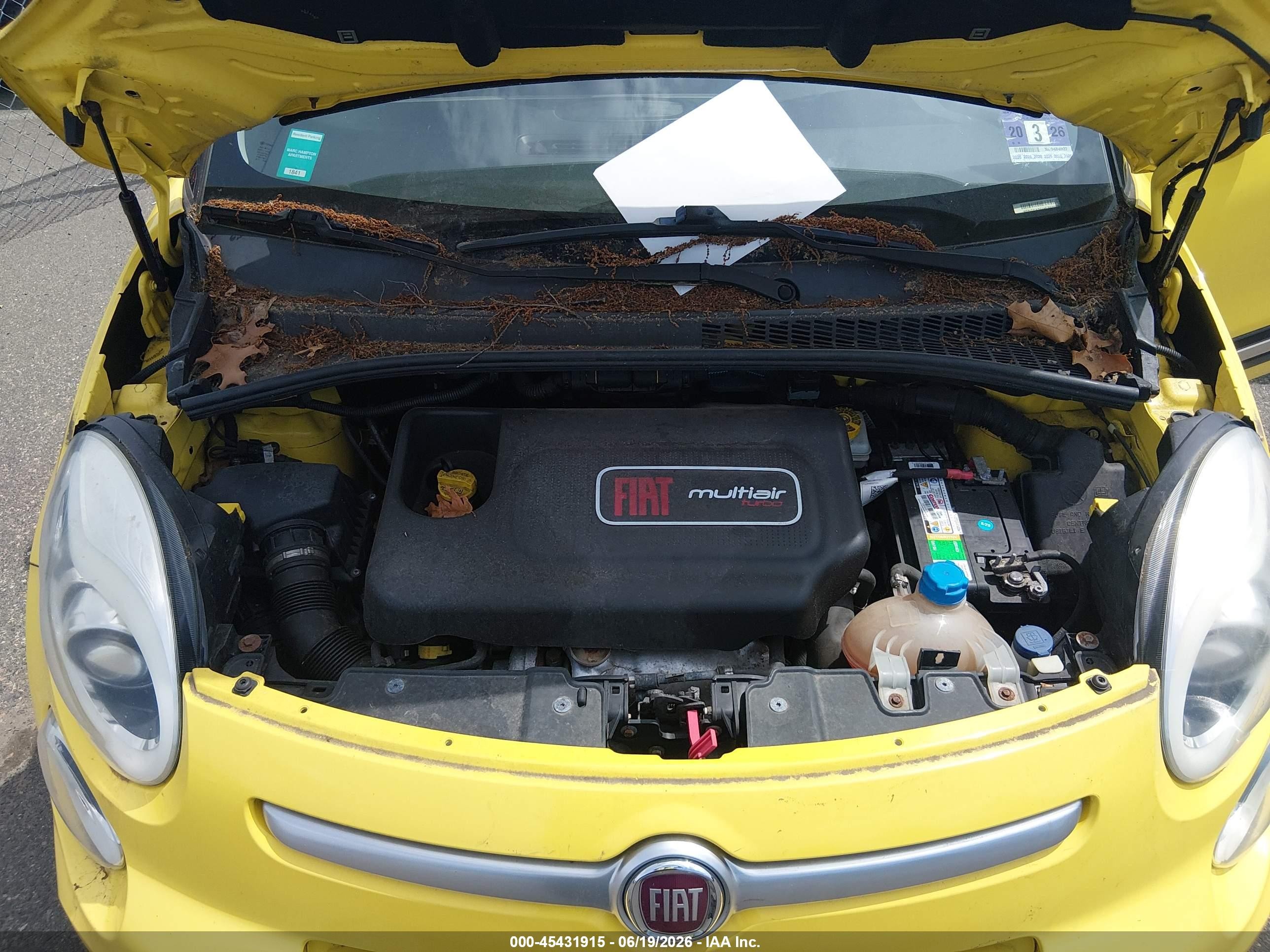 2014 Fiat 500l Trekking Yellow vin: ZFBCFADH4EZ023594