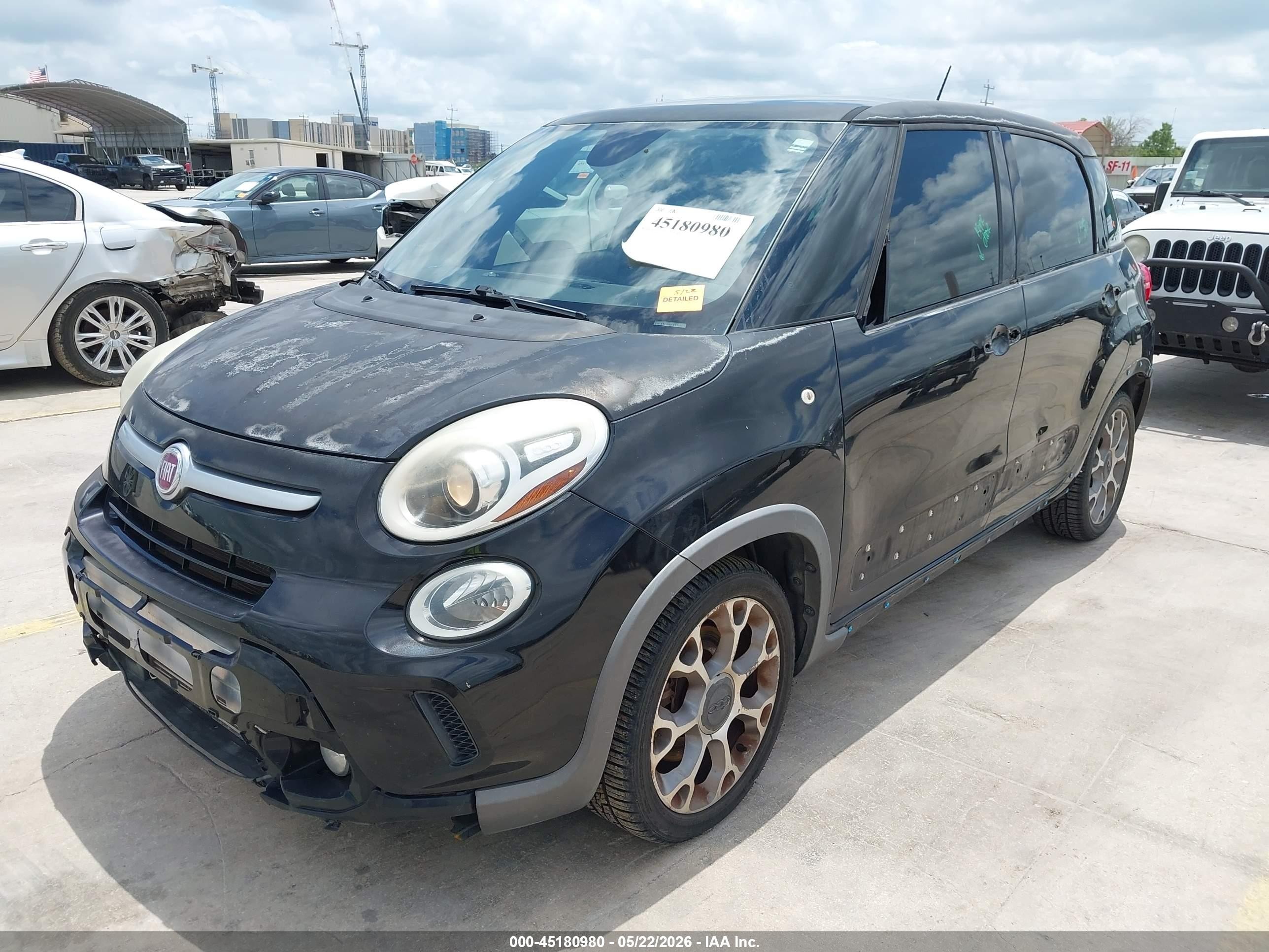 2014 Fiat 500l Trekking Черный vin: ZFBCFADH5EZ012068