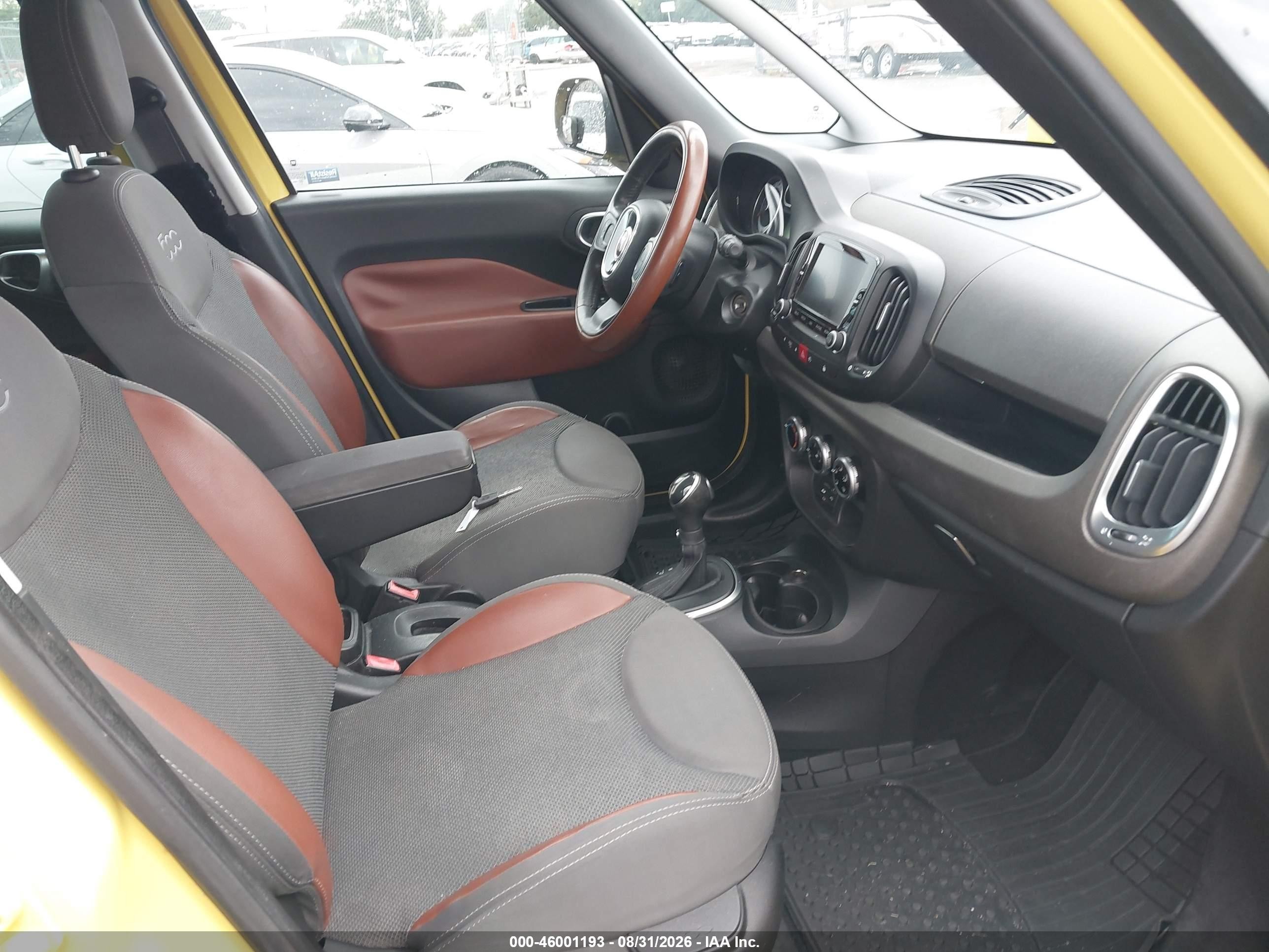 2014 Fiat 500l Trekking Yellow vin: ZFBCFADH5EZ023491