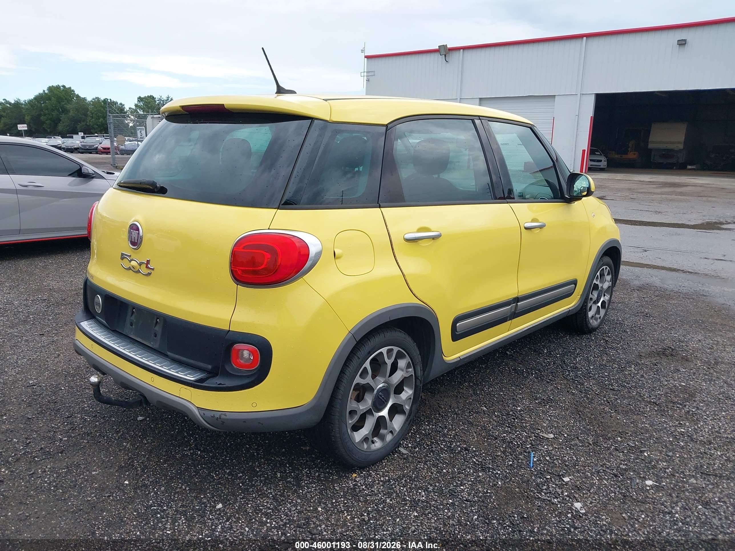 2014 Fiat 500l Trekking Yellow vin: ZFBCFADH5EZ023491