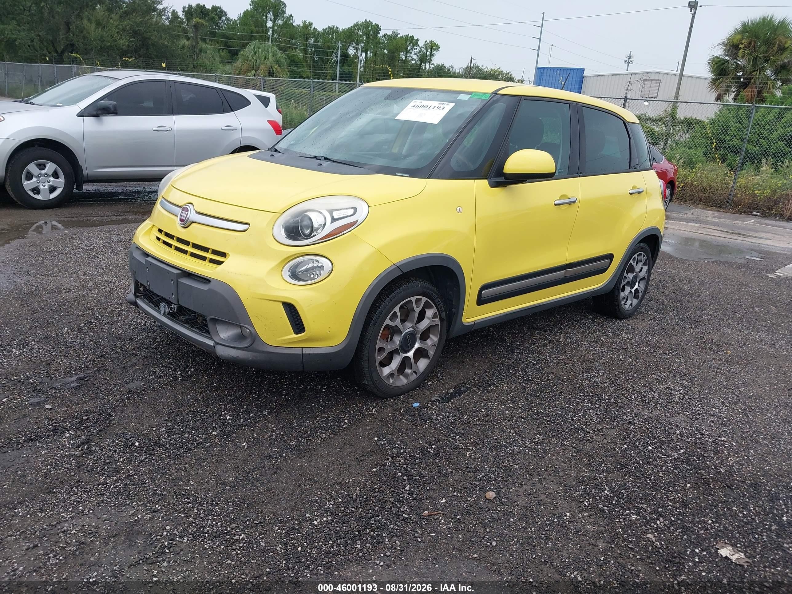 2014 Fiat 500l Trekking Yellow vin: ZFBCFADH5EZ023491